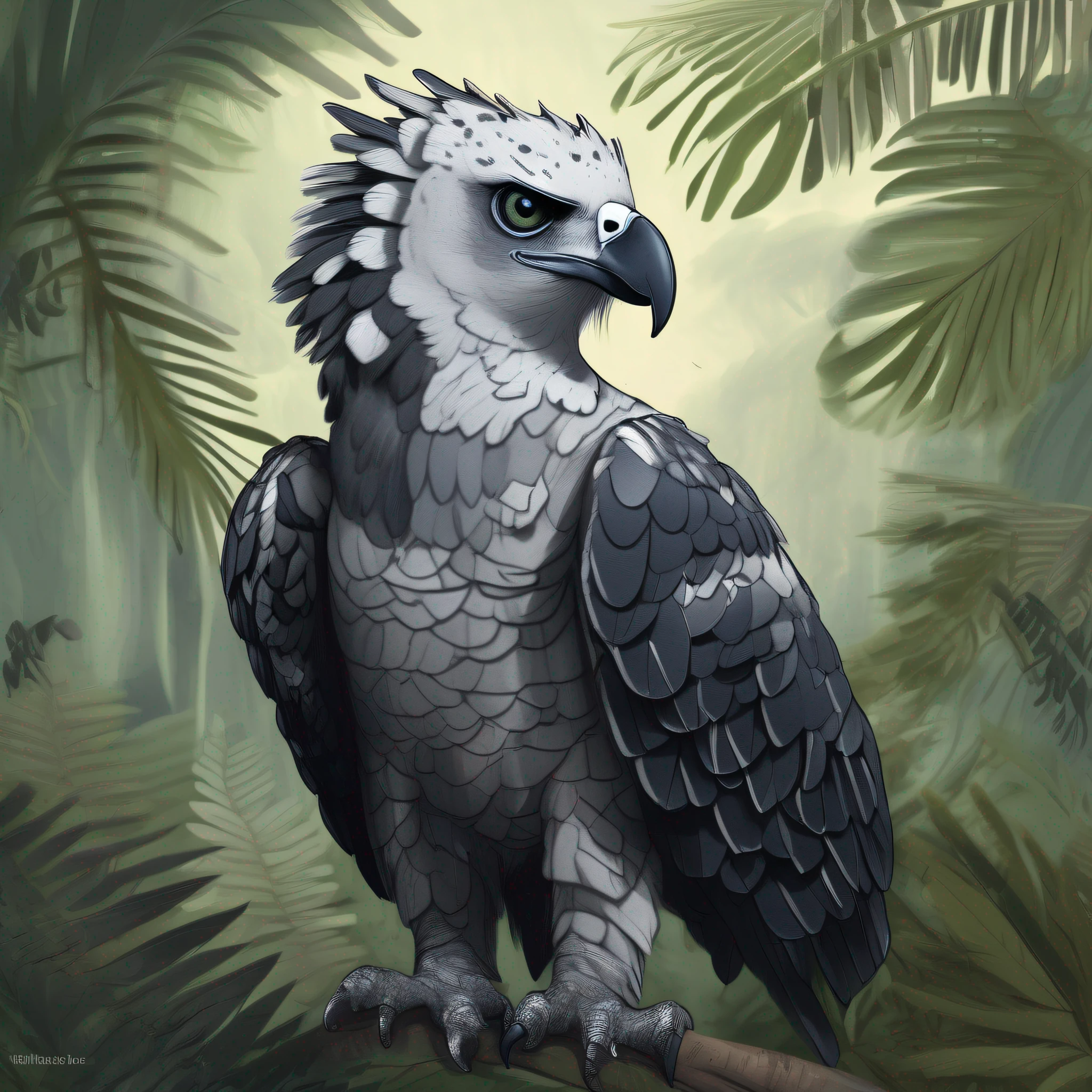 "This digital drawing of an eagle-harpy eagle is a tribute to the majesty of the predators of the Amazon Forest. Purchase this NFT to support awareness of the threats faced by wildlife in this region.”