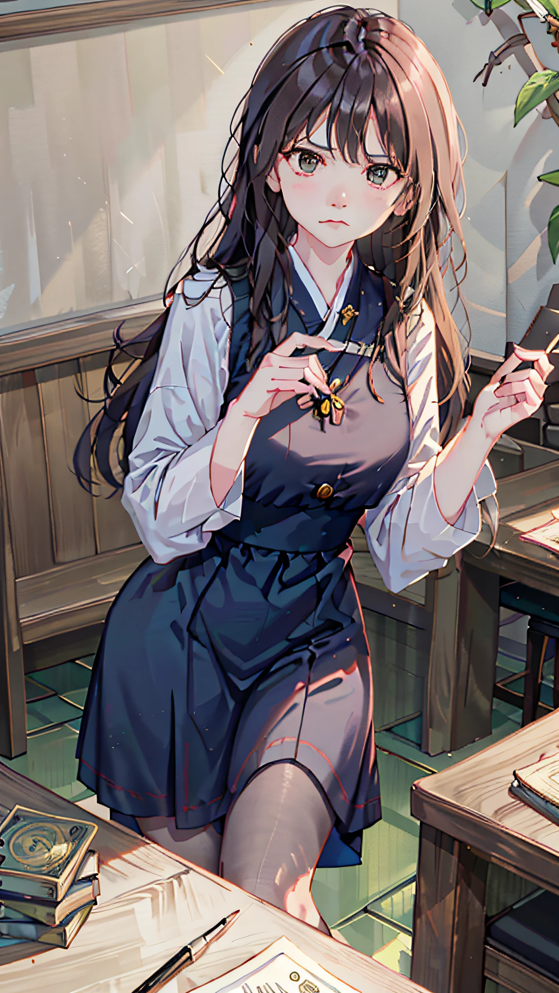 In a simple room,A pile of banknotes was laid out on the table,My mom was standing at the table,Frowning,Holding a coin in one hand,One hand flipped through the ledger。She snorted dissatisfiedly,There was a hint of mockery at the corner of his mouth