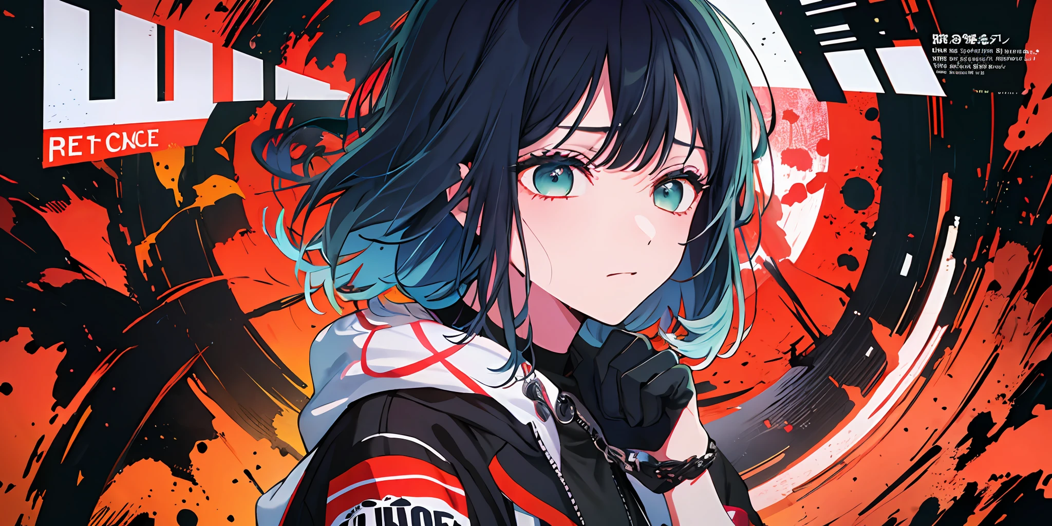 (((dramatic))), (((gritty))), (((intense)))) The movie poster features as the central character. She is shy in the center of the poster, wearing idol outfit, and a determined expression on her face. The background is dark and gritty, with a feeling of drunkenness. The text is bold and eye-catching, with catchy slogans that add to the overall drama and excitement. The color palette is dominated by dark colors, dotted with bright colors, giving the poster a dynamic and visual impact, tachi-e (magazine:1.3), (cover-style:1.3), fashionable, vibrant, outfit, posing, front, colorful, dynamic, background, element, confident, expressive, holding, statement, attachment, majestic, coiled, around, touch, scene, text, cover, bold, eye-catching, title, fashion, font, catchy, title, bigger, eye-catching, modern, trendy, focused, stylish, 1 girl