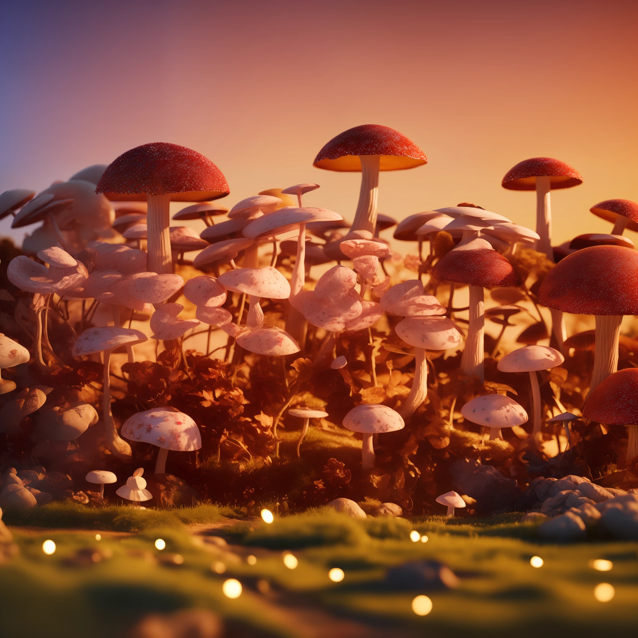 (8K:1.27), Best quality, 巨作, ultra-high-resolution:1.2) Extremely detailed CG unity 8k wallpaper, An enchanting and dreamy scene of a fantasy forest,, glowing mushrooms, and hidden fairy glens, creating a sense of mystique and enchantment, art stations, Digital illustration, intricate complexity, trends, Pastel colors, oil paiting, award winning photography, Bokeh, Depth of field, hdr, full bloom, color difference ,Photorealistic,Extremely detailed, trending on artstationh, CGsociety trend, intricate complexity, High detail, Dramatic, art by midjourney,Children's white sneakers occupy the center of vision, ,motion design,C4D,Rendering,Light and shadow
