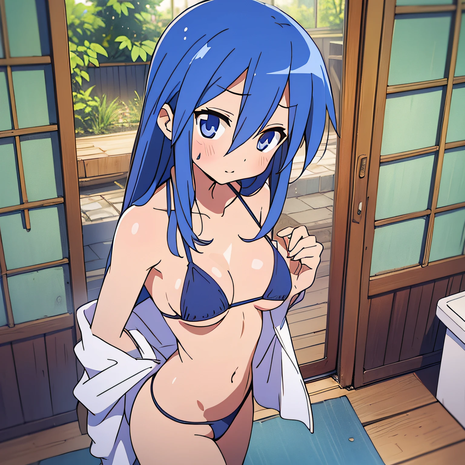 Kagami Hiiragi、Konata Izumi、Kagami Hiiragi、Miyuki Takara、((microbikini))、(((kissed)))、(Sunburn marks)、titts、Lori、Four Girls、flank、{{Wet skin}}、{{Wet clothes}}、(masterspiece)、(best qualitiy)、 (Ultra detailded)、(the best illustration),Perfect Body、yo、 (Extremely delicate and beautiful)、Fine detail、ryokan、inside room、bathroom、Lighting、Hajirai、Touching the chest、steam