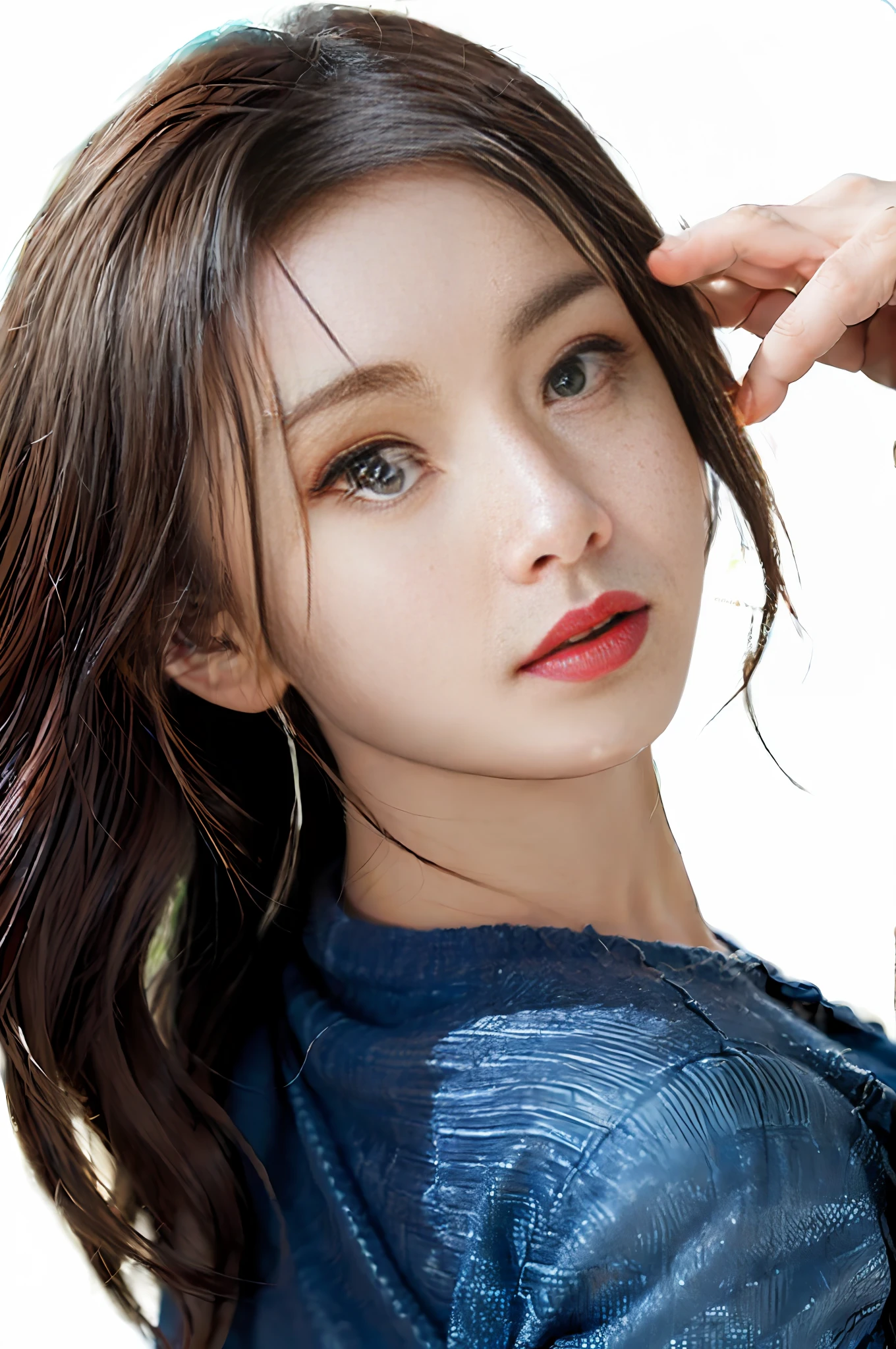 ((midnight, Best quality, 8K, 巨作 :1.3)), (Realistic, photo-realistic:1.37), (ultra-high-resolution:1.2),(OriginalPhoto:1.2), (Sharp focus:1.3), (Face focus:1.2), Full body, (An extremely cute and beautiful woman,Perfect figure :1.4), (Slender abs :1.1), ((chestnut wavy hair:1.2)), ((Large :1.25)), (White tight sleeveless turtle shirt:1.3), (Denim shorts:1.3), Standing, (((on the St. Peter's Square background))), highly detailed face and skin textures, Detailed eyes, 双眼皮, (Pale skin:1.3), Bokeh, Depth of field, looking straight the viewer,