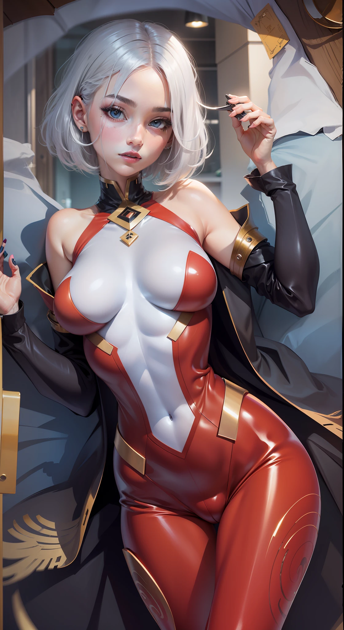 Shorthair with silver hair、Beautie