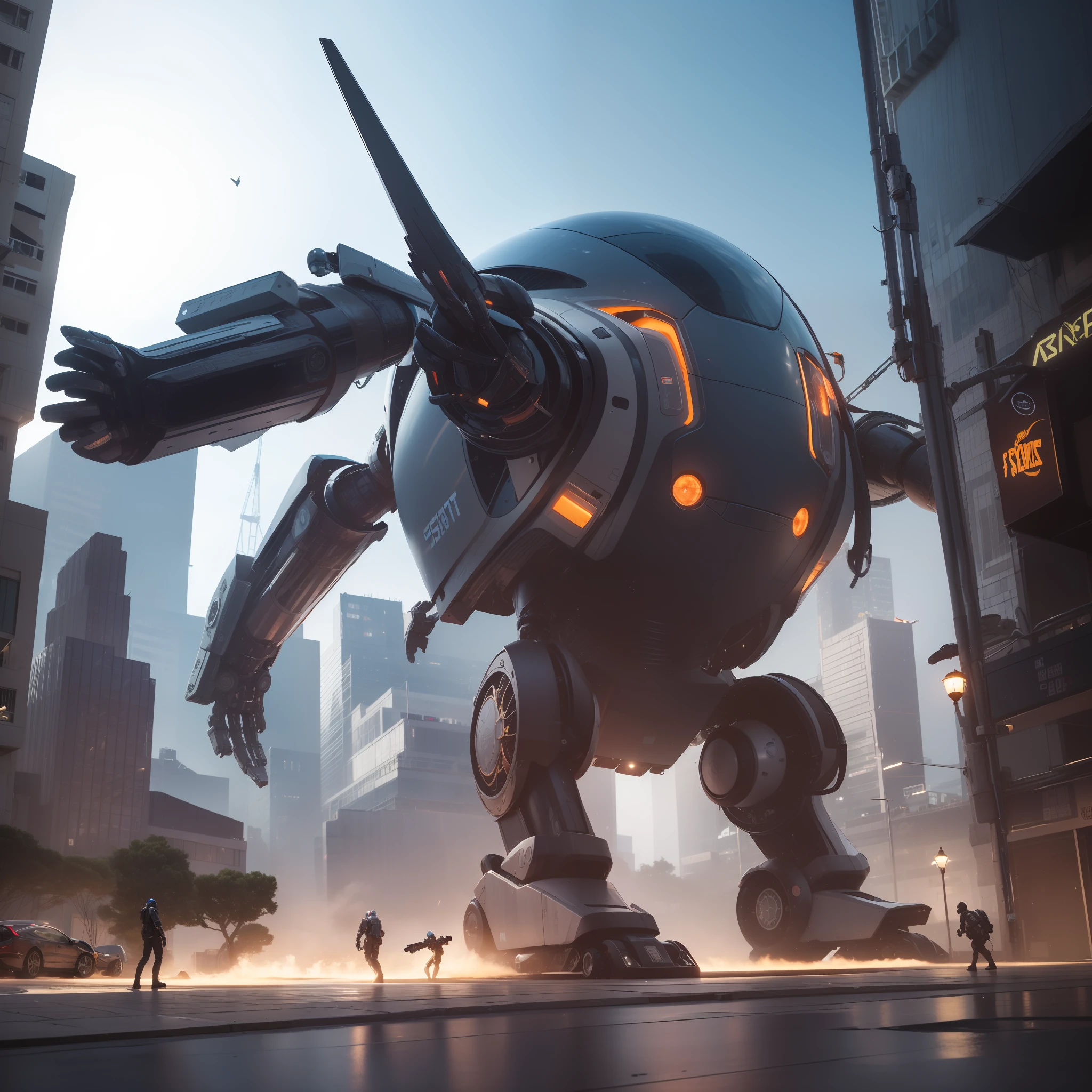 There is a giant mechanical structure the size of the solar system,There are many large cybercities in the building, and there are several giant cyberrobots under construction
