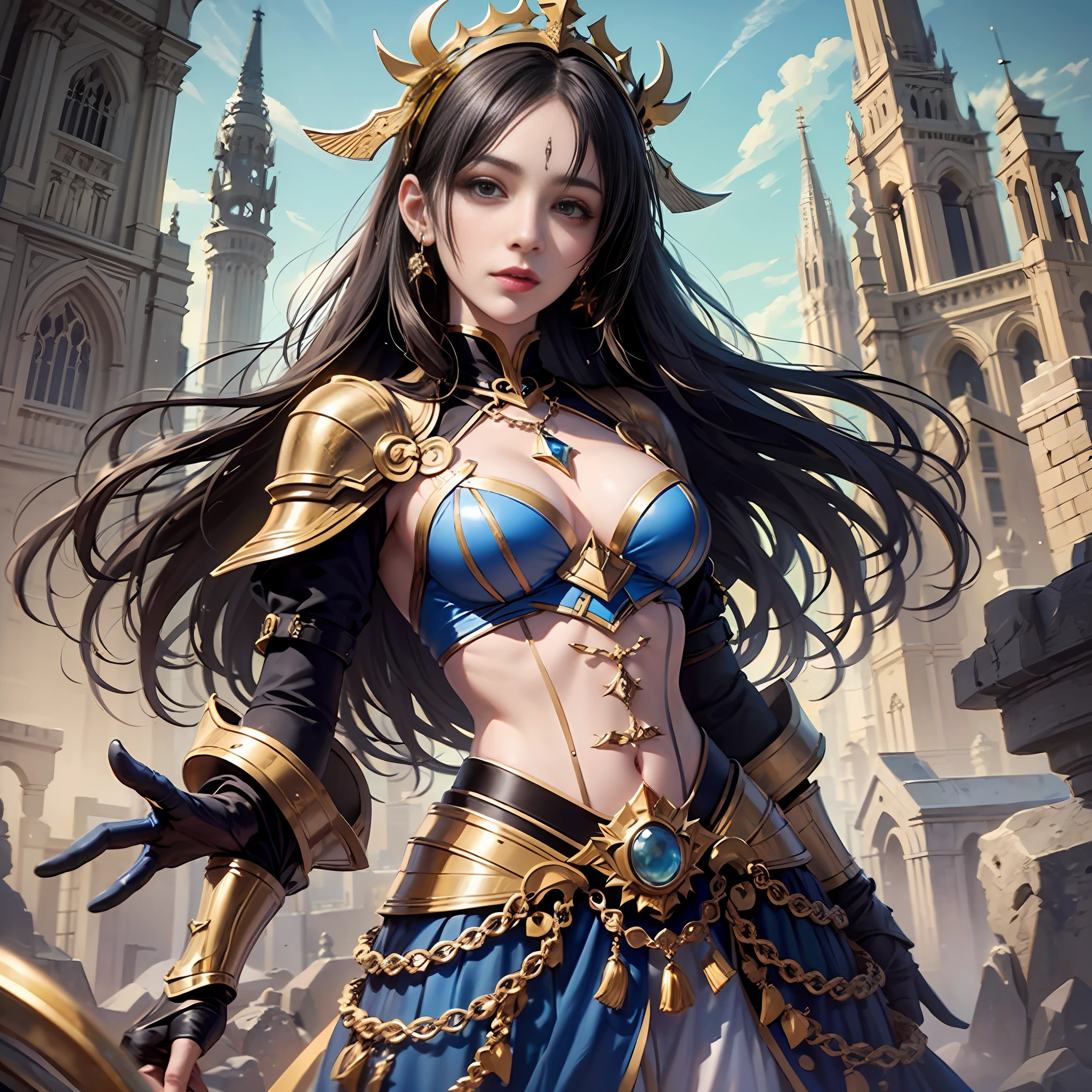 Strong Dragon Knight Princess、A woman equipped with colorful armor in front of the cathedral is a mysterious beauty、Its face is、Orchan's face、makeups、Same hairstyle。
skincare: Orchan's skin is Rui々It is transparent。To condition the skin、I try to have the right skincare routine。To create transparent skin、Use a thin foundation or BB cream、Natural finish。
eye make up: How to make eyes like Orchan、Using eyeshadow in bright or pastel colors、Makes the eyes look gorgeous.。
Lip Makeup: Natural ruddy lip color。It's Orchan Hair。Shiri is、A beautiful sight that captivates the hearts of all who see it。The cathedral is a complex architectural design with rainbow colors.、Balanced and beautiful。Heavily detailed、Breathtaking beauty、precise lineart、with a vibrant、Hair swaying with the movement of the wind、outfits。Master's masterpieces。Comprehensive film、Number of colorful accessories々Is the real yoki、The fantasy armor of the Dragon Knight Queen is as amazing as Final Fantasy。(the most beautiful portrait in the world:1.5)