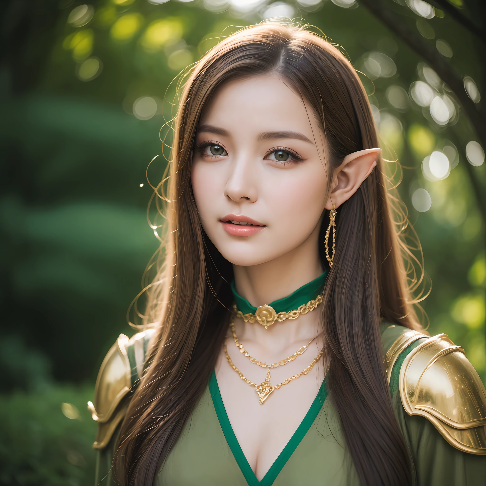 Thin, pointed elven ears