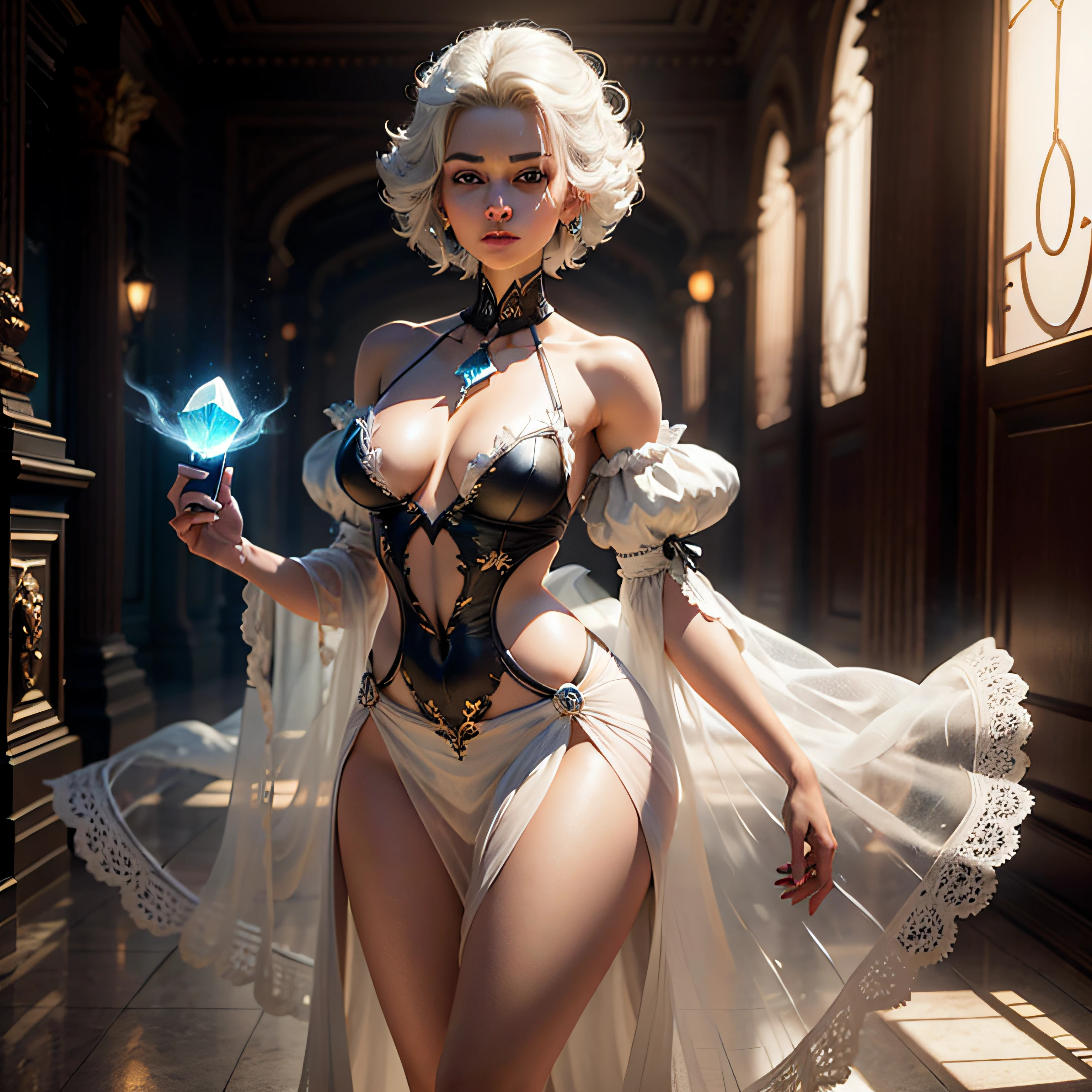 Como uma Yael Shelbia, fotografia realista, fotorrealismo, realismo, contraste, fotografia, obra prima, Shiva's Final fantasy's Like, ethereal beauty, ethereal, ultra realista, 3d, 3D-rendering, porcelana, Melhor qualidade, anatomia humana, cabelos reais, cabelos curtos, Asymmetrical Cut Hair, cabelo em movimento, seios enormes, anatomia humana, posando para foto, translucido, (ethereal, Sonho), em um lindo vestido curto de renda transparente, Renda, tecido, formidable, papel de parede 8k, Realistic Textures Dramatic Lighting, Trending no pintrest portraits --auto