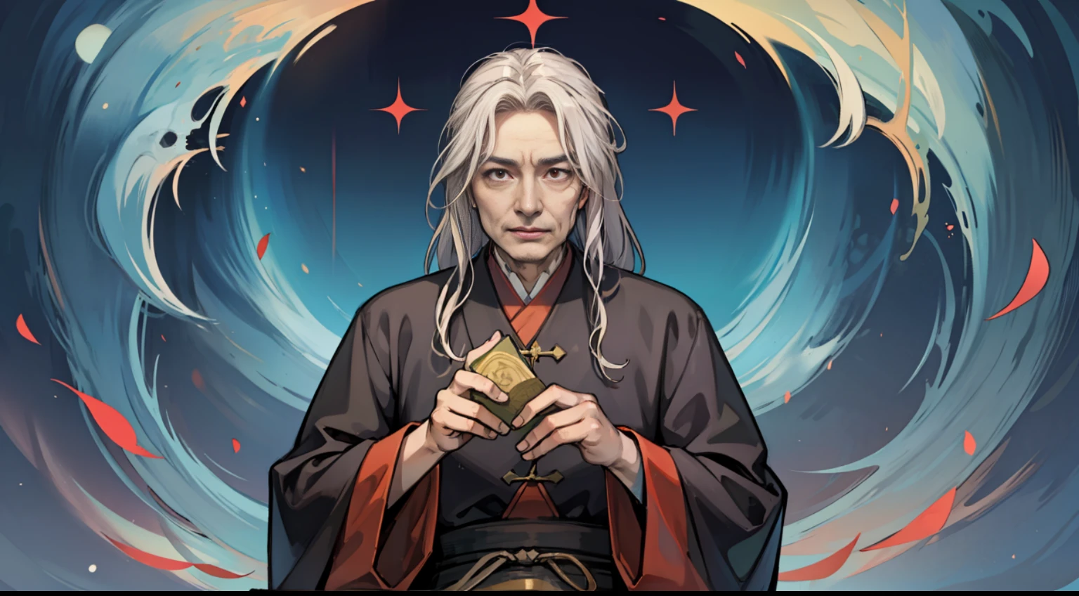 An old man of the Taoist priest of the Immortal Wind Daoist Bone