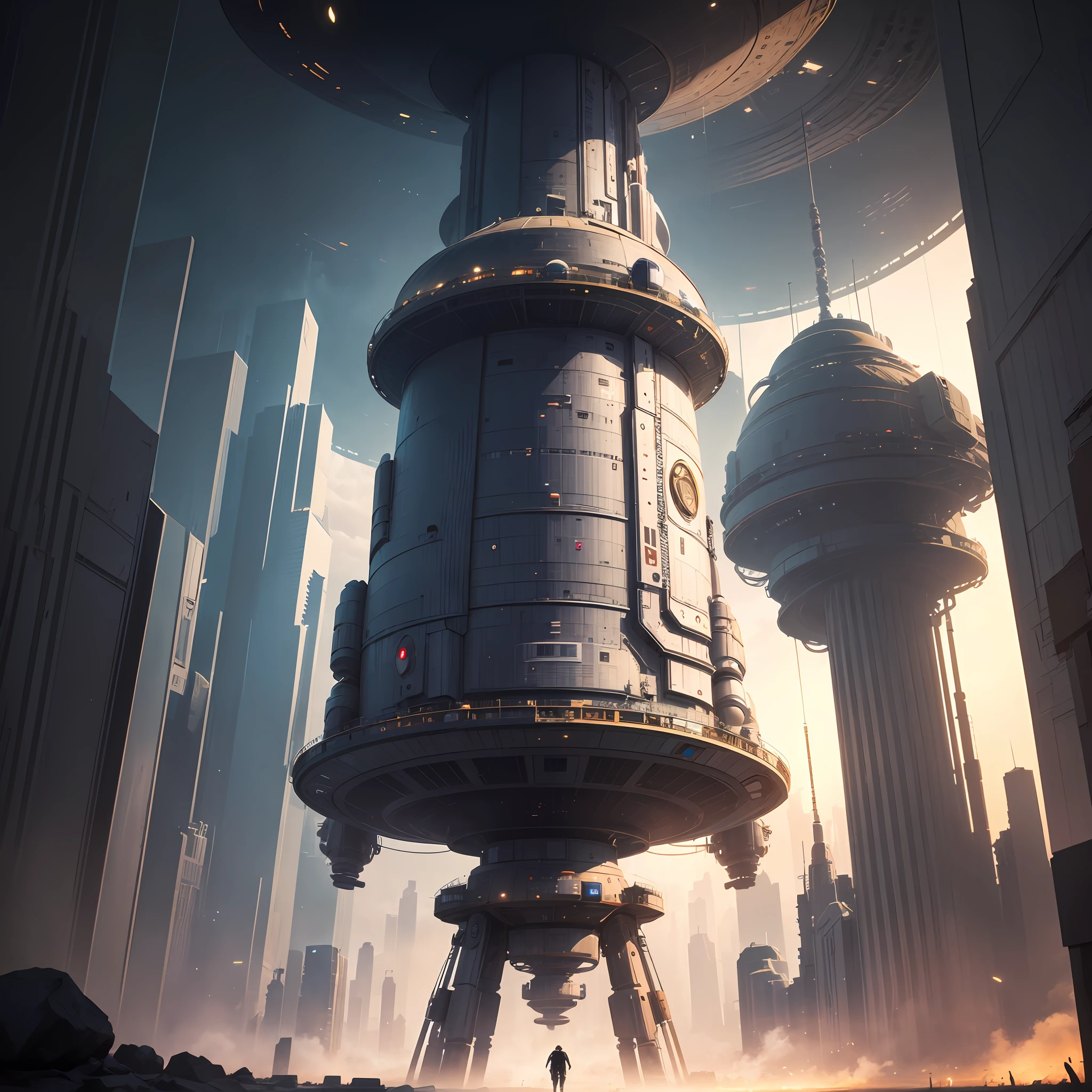 Far into the future,A planet-sized spaceship,There are many large cyber cities on board。There are space elevators around the spacecraft --auto