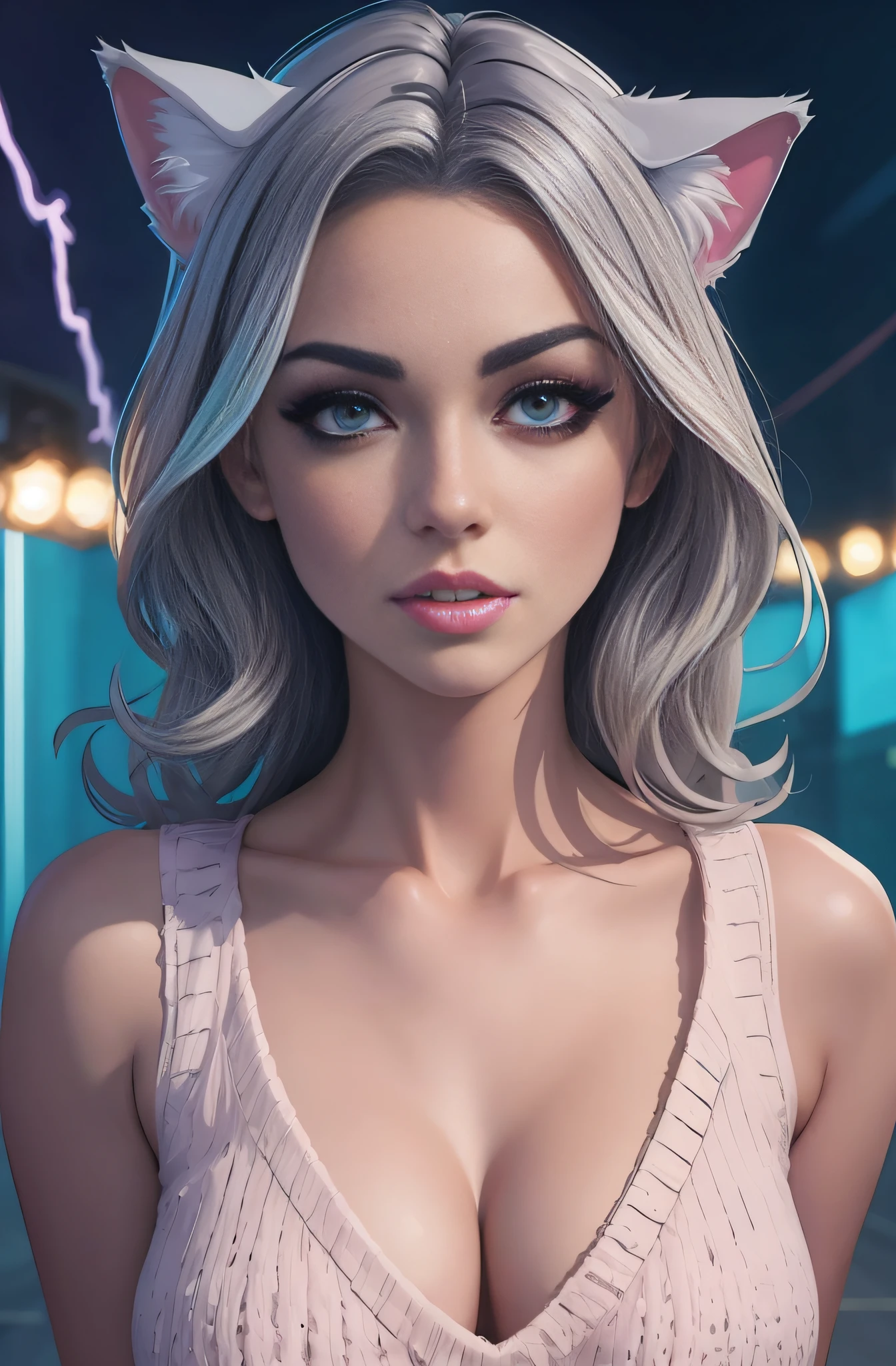 anime girl with cat ears and a pink dress, drawn in the style of artgerm, ig model | artgerm, deviantart artstation cgscosiety, in the style artgerm, stunning digital illustration, in style of artgerm, extremely detailed artgerm, artgerm portrait, in the style of ross tran, artgerm style