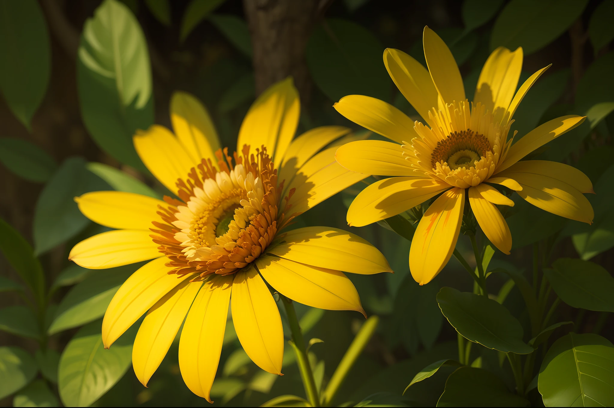 Flor, camomila, planta, erva medicinal, natureza, fotorrealismo, fotorrealista, ultra hd, 4k, texturas detalhadas, cores detalhadas, sombras realistas, sombras detalhadas, texturas detalhadas, por do sol,