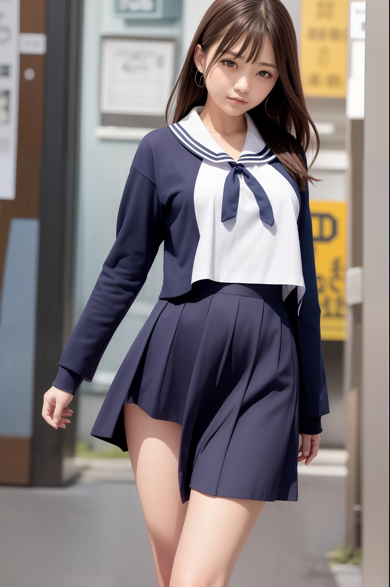 sailoruniform、jpn、Half-sleeved、面長