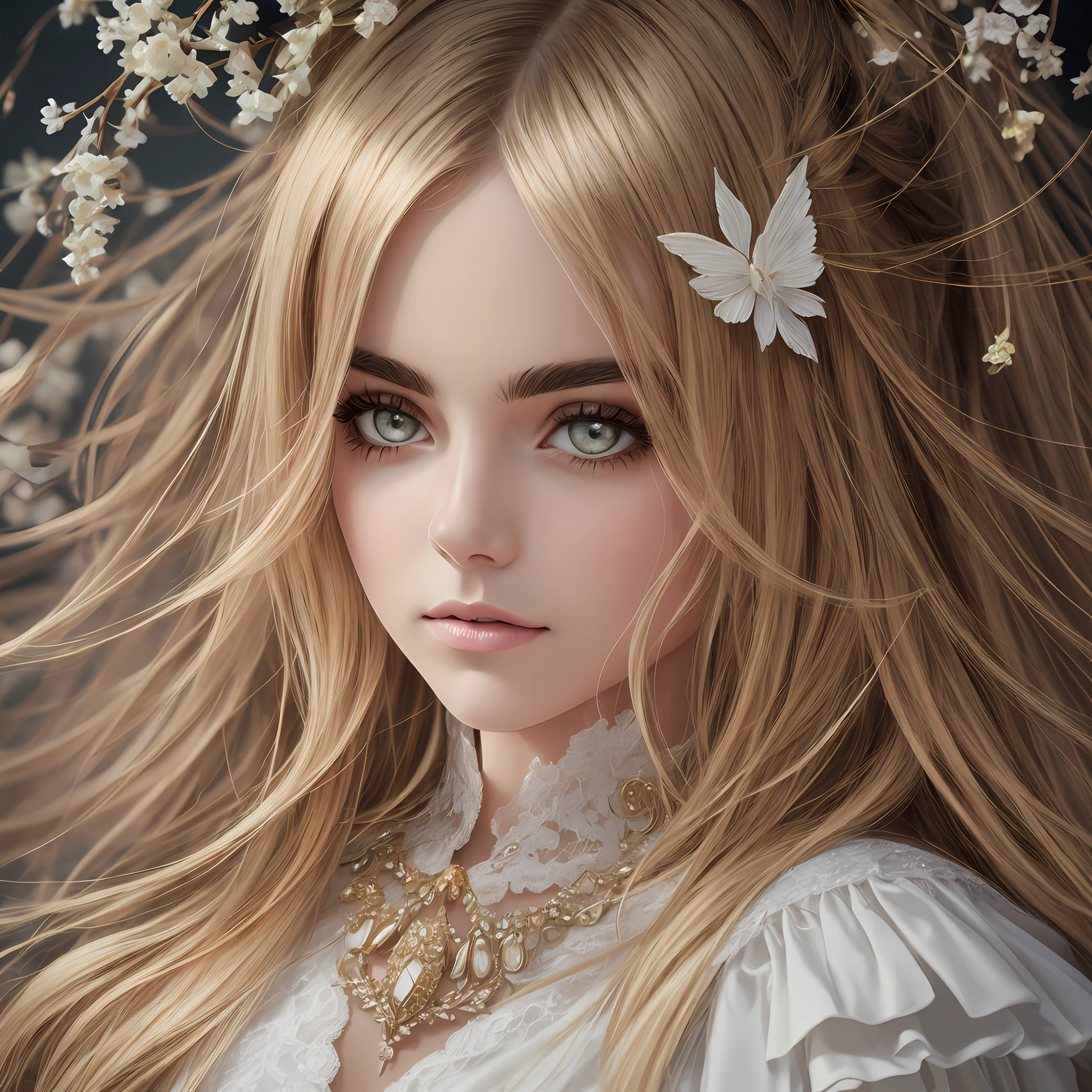 ultra realistic photography, RAW photograph, 1 mujer con alas de angel de color anaranjado detalladas y definidas, hermosa y perfecta mujer avatarr con alas de angel en un fondo oscuro, rostro hiperrealista, obra maestra, arte digital, High quality and resolution, alas hiperdetalladas con destellos luminosos, Ropa angelical de color anaranjada con blanco y detalles dorados, cara hermosa y detallada, ojos grises normales, angel mujer con medio cuerpo, tunica de color anaranjado detalles blancos y dorados,caricatura, Cara detallada y pulida, fotorealismo, mirada penetrante, cabello largo definido con decoracion luminosa y gemas y cristales --auto --s2
