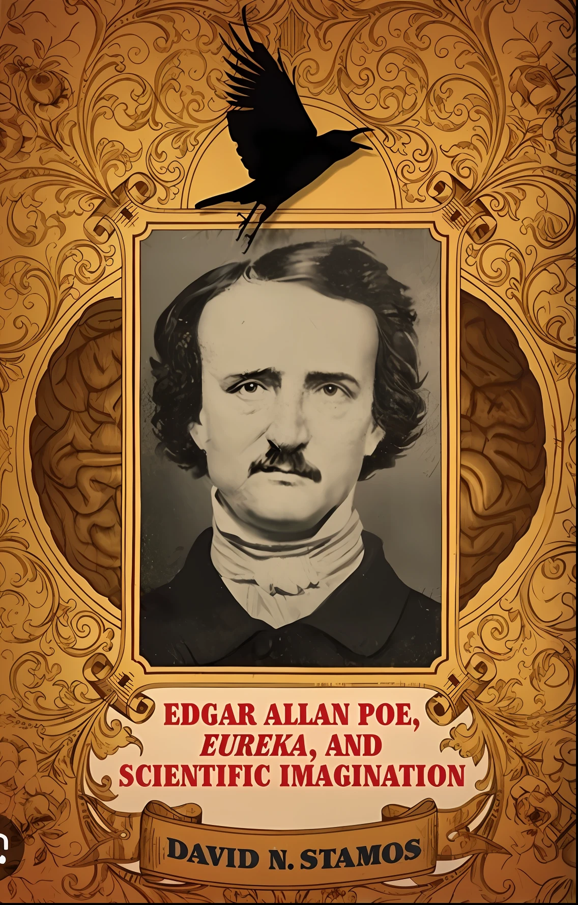 a book cover of edgar allan poe's eureka and scientific imagination, Edgar Allan Poe, Edgar Allan Poe como O Corvo, Martin then, O anjo de Poe, evil album cover, Directed by: Galen Dara, foto do perfil, segurando nunca mais, Martin Ansin, Retrato da obra, alternate album cover, 2 0 1 9, 2019, 2 0 1 8