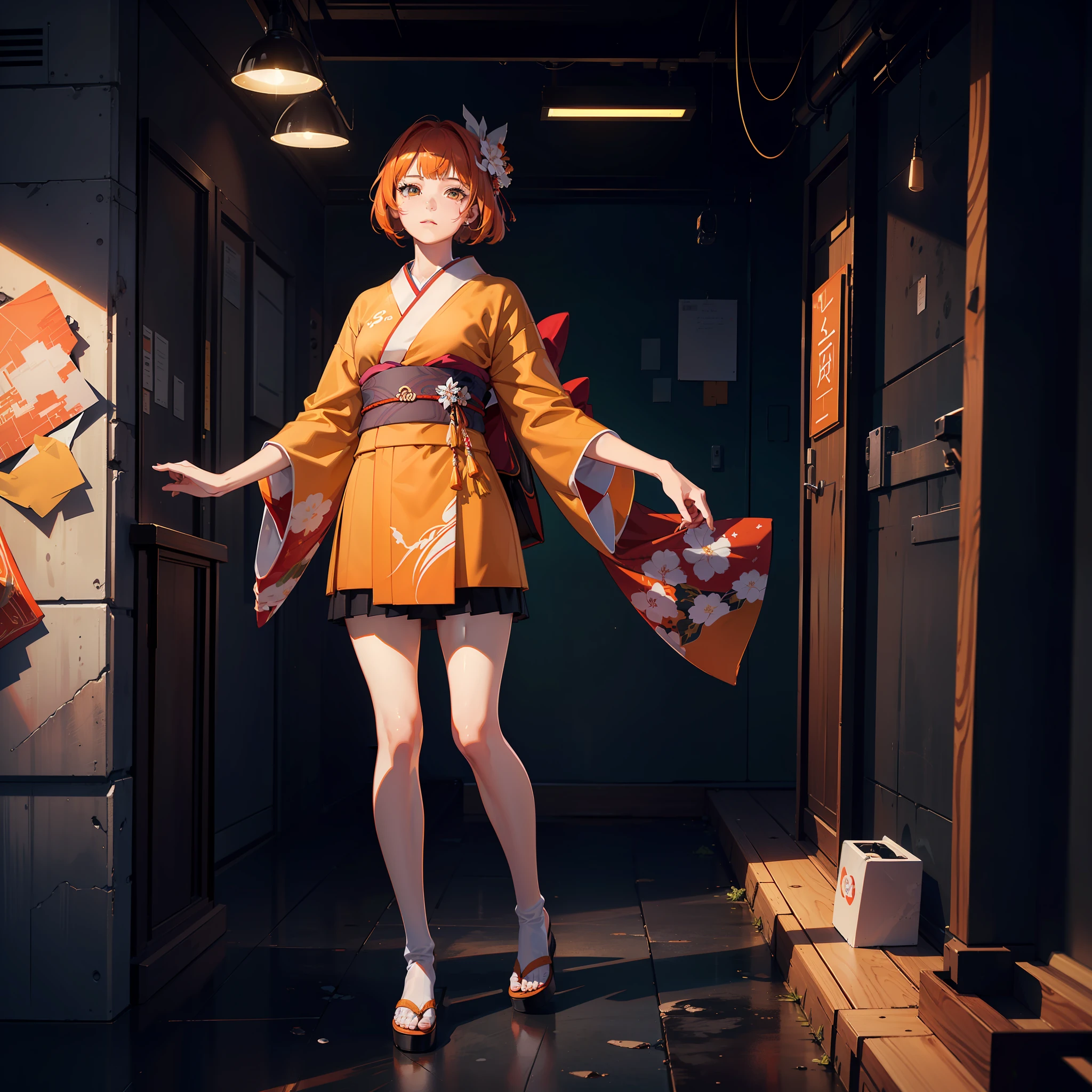4K,8K,(masterpiece), best, 8k wallpapers, illustrations,full body,beautiful , facial contours, beauty,game cg,1_man,{{{full body}}},Standing posture,{{Masterpiece, Best Quality, Extremely Detailed CG, Unity 8k Wallpaper, 3D, Cinematic Lighting, Lens Flare}},(((Clear face,Dark system))), ((deep)),{Perfect composition},
During the cherry blossom season, a girl with short red hair, {{long bangs}}, (a red bandanna), (((a diamond patterned kimono with orange and white accents))), a purple collar and cuffs, a deep green pleated skirt, playing a three stringed piano, black stockings, and dark gray high barrel leather boots,
(((masterpiece))), (((best quality))), ((ultra-detailed)), (highly detailed CG illustration), ((an extremely delicate and beautiful)),(cute delicate face),cinematic light,best quality, masterpiece, photo realistic, extreme res, ultra high res, dynamic lighting, real lighting,
beautiful detailed glow, detailed, Cinematic light, intricate detail, highres, detailed facial features, high detail, sharp focus, smooth, aesthetic, extremely detailed, stamp, octane render,by Mihoyo,HDR (High Dynamic Range), Ray Tracing, Super-Resolution, Unreal 5, Subsurface Scattering, PBR Texturing, Post-Processing, Anisotropic Filtering, Depth-Of-Field ,Maximum Clarity And Sharpness, Multi-Layered Textures, Albedo And Specular Maps, Surface Shading, Accurate Simulation Of Light-Material Interaction, Octane Render, Two-Tone Lighting, ISO, White Balance, Rule Of Thirds, Wide Aperture, 8K RAW,