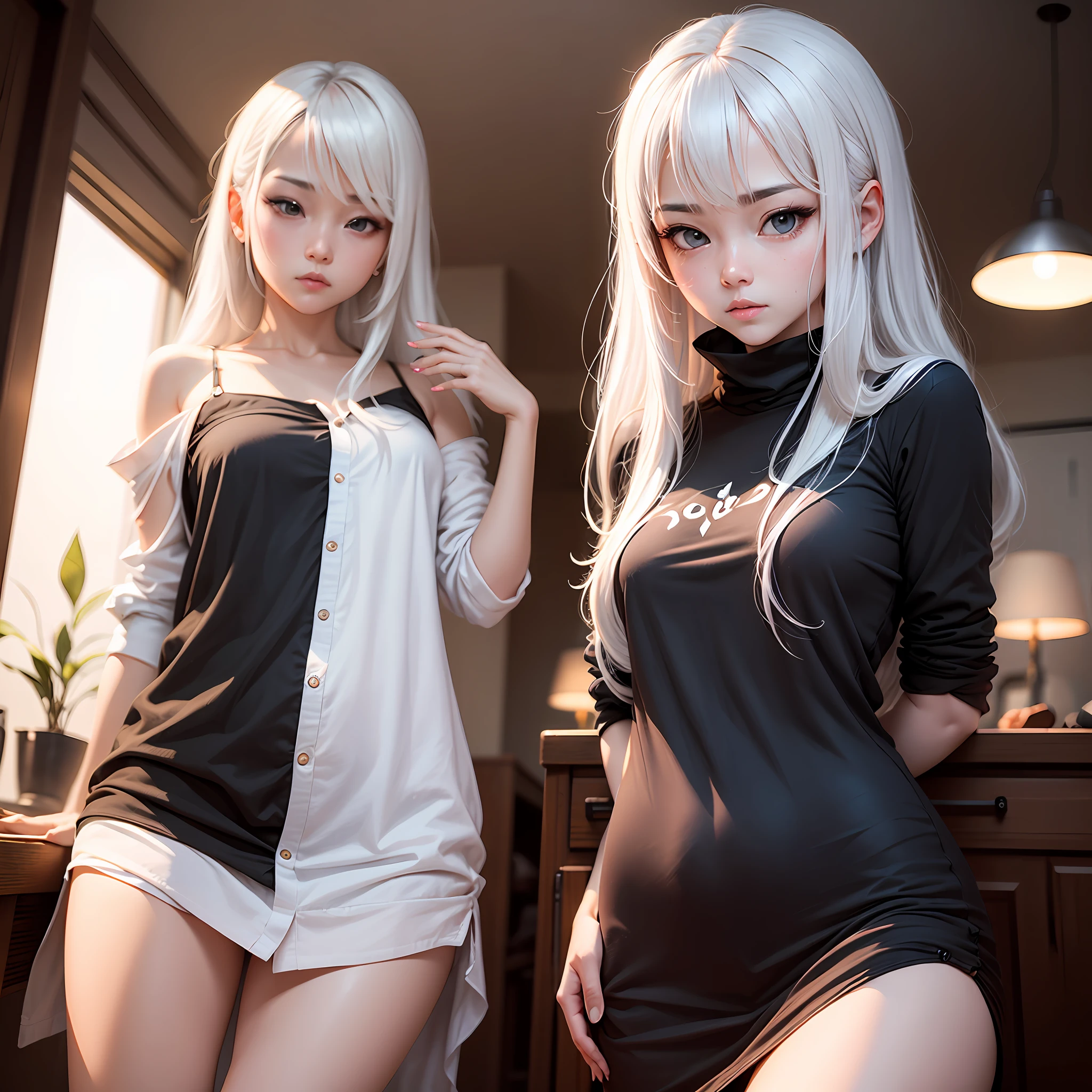 Slr,softlighting,high qulity,Beth,lovly,Tsundere,White hair --auto
