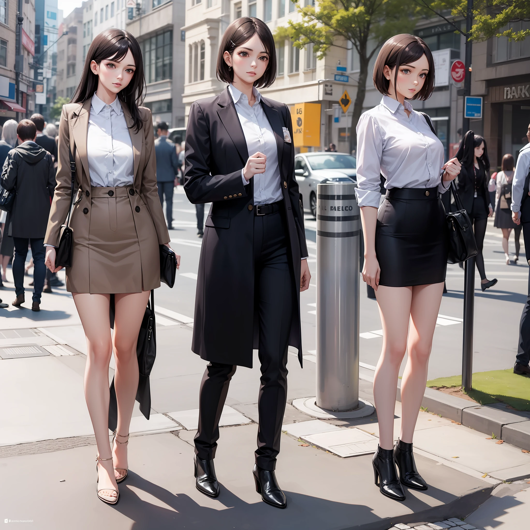 Feminine way of standing, Hand forward