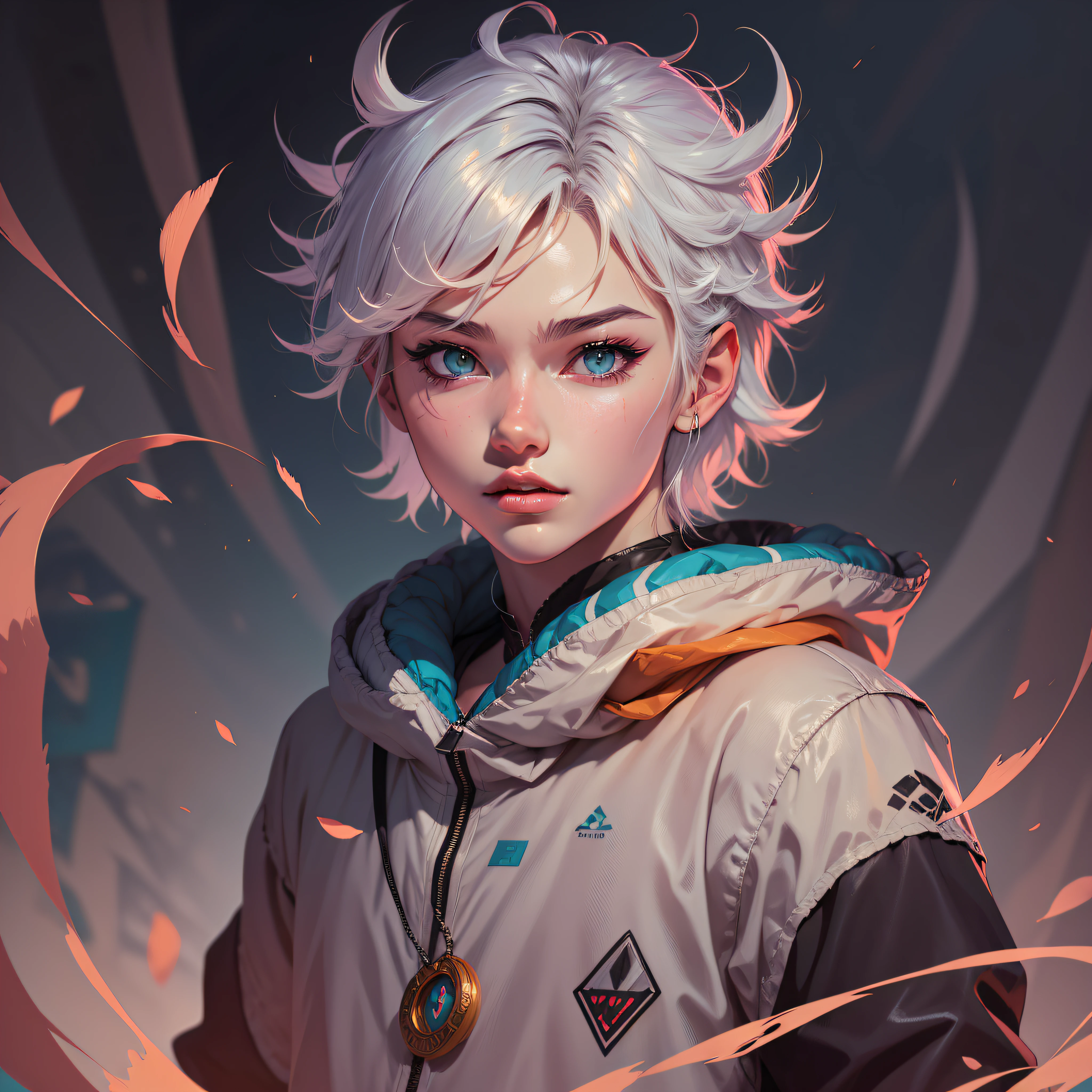 Um anime,(masculino),Anime boy,Anime - imagem de estilo de um jovem com cabelos brancos e olhos azuis, Arte no estilo de Guweiz, arte de anime digital detalhada, trending on artstation pixiv, Anime Art Wallpaper 4K, Anime Art Wallpaper 4K, Guweiz em ArtStation Pixiv, Anime Art Wallpaper 8K, arte digital estilo anime, Digital anime illustration