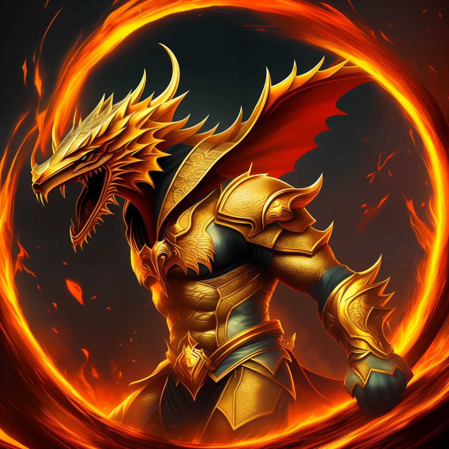 ((Wallpaper extremamente detalhado 8k)) Golden dragon, montanhas de fundo, ((bons destaques)), ((Perfect Ratios)), (cores complementares)