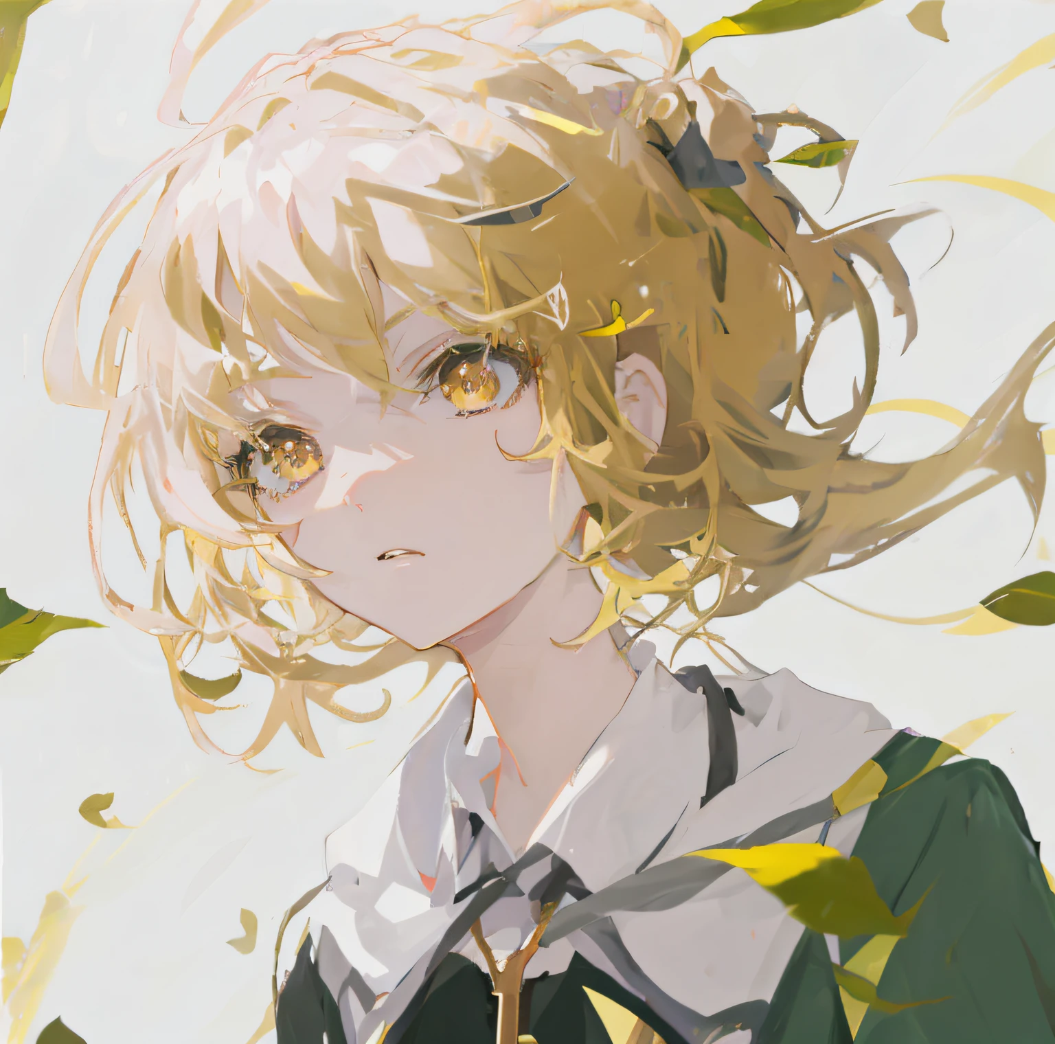 anime girl with blonde hair and yellow eyes in front of falling leaves, anime style portrait, Key anime art, a beautiful anime portrait, portrait anime girl, zerochan art, detailed portrait of an anime girl, Anime moe art style, (animemanga girl), portrait of an anime girl, anime portrait, style of anime4 K, High quality anime art style, made with anime painter studio --auto
