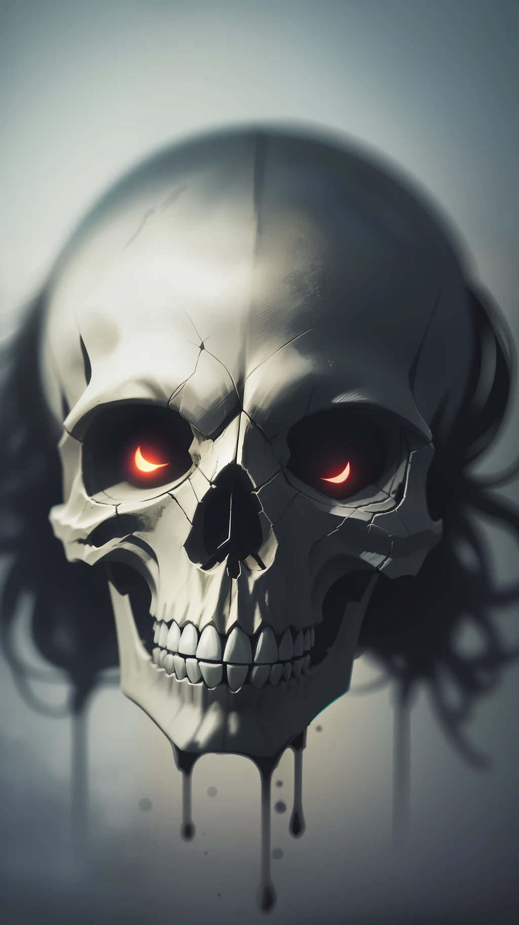 Skull in dark night,dark,high resolution,high quality,dark background