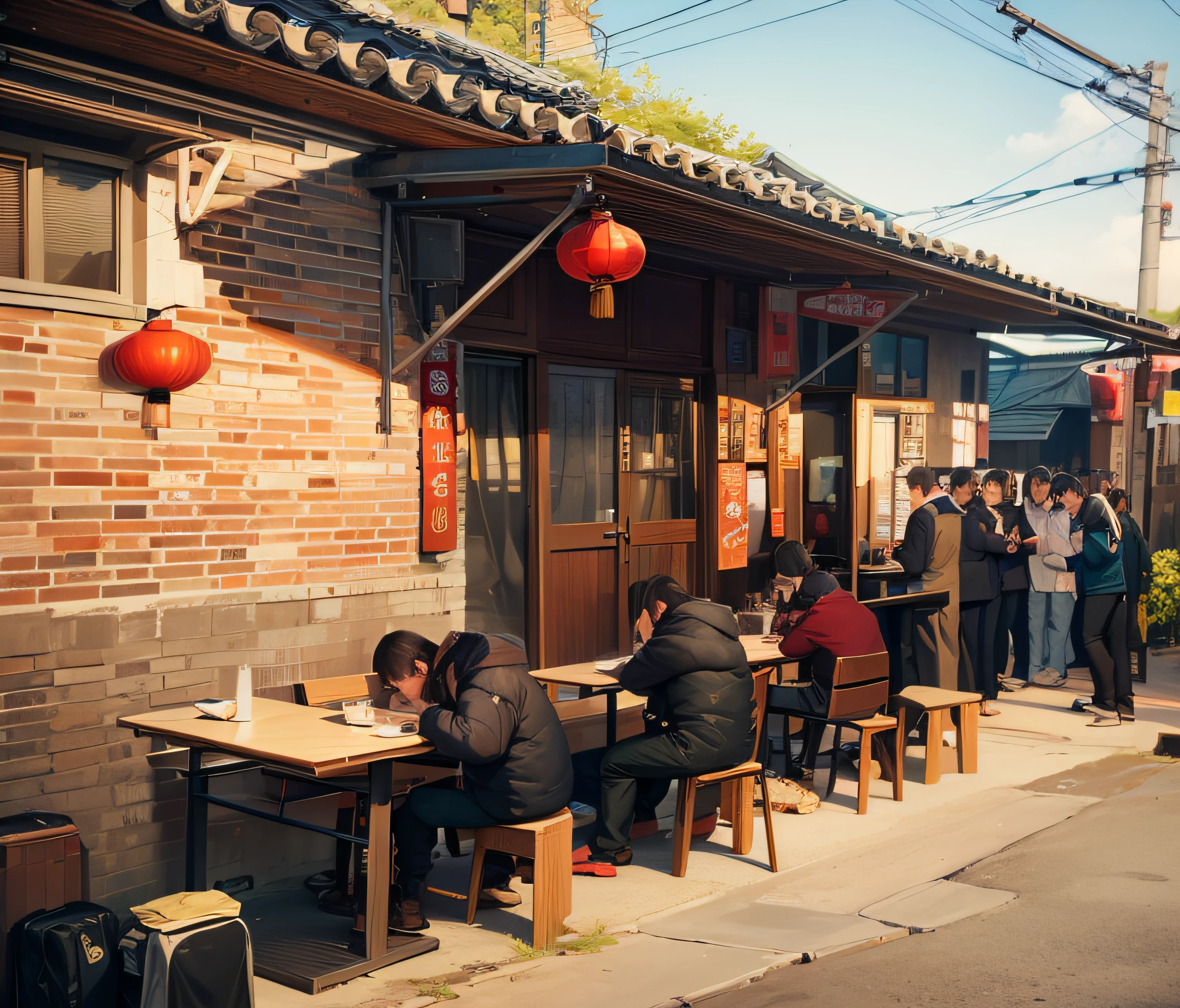 beijing，alley，Breakfast place