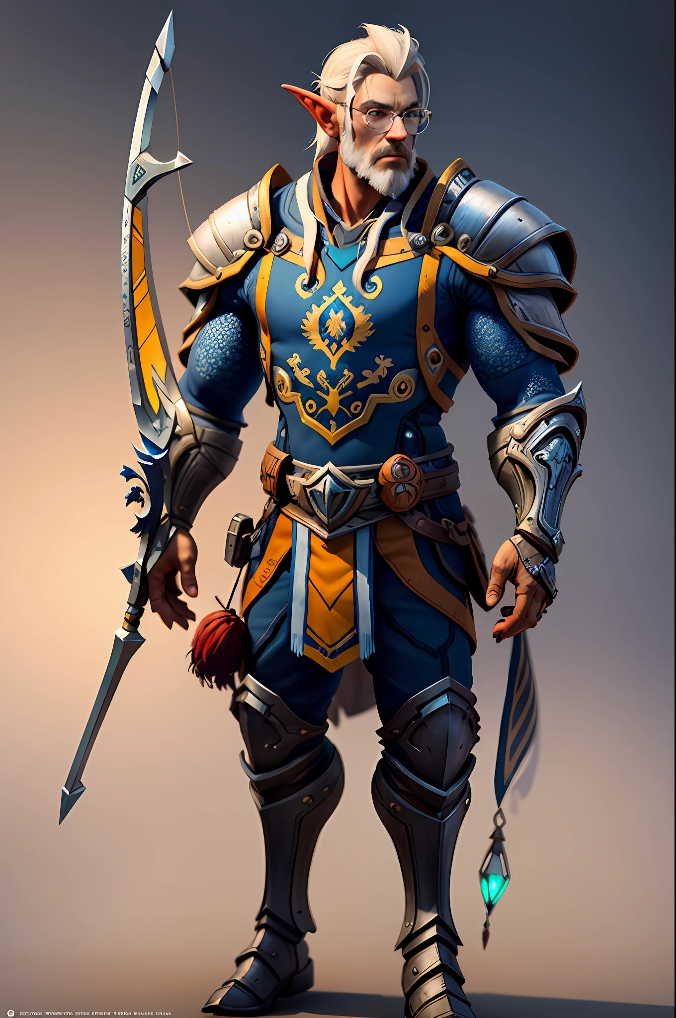 an archer knight hybrid with more details and glass and elf armor, Arte conceitual de Ian Fisher, trending on ArtStation, fotorrealista, 4 mil, 8 mil, zbrush full hd |, vray, maia, mago de ozorn pathfinder personagem de arte conceitual