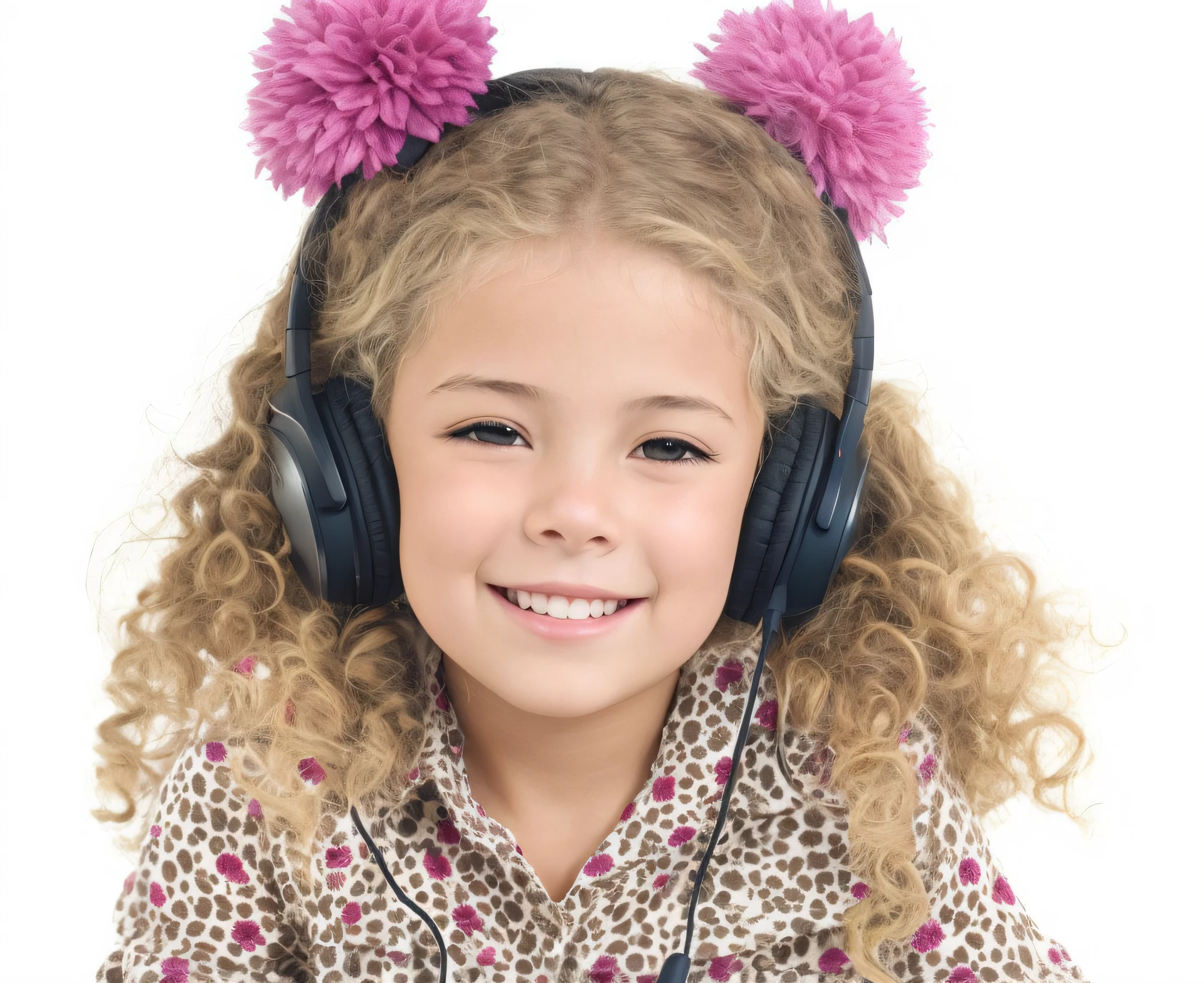 arafed com fones de ouvido e uma camisa rosa sorrindo, meninao fones de ouvido, usando fones de ouvido roxos, Usando fones de ouvido, com fones de ouvido, com fones de ouvido, usando fones de ouvido de gato, Fones de ouvido rosa, Listening to music, orelhas fofas, menina com o de gato, good music, Fones de ouvido ligados, usando fones de ouvido pretos, ears are listening, usando um fone de ouvido, orelhas de animais, headphones on head