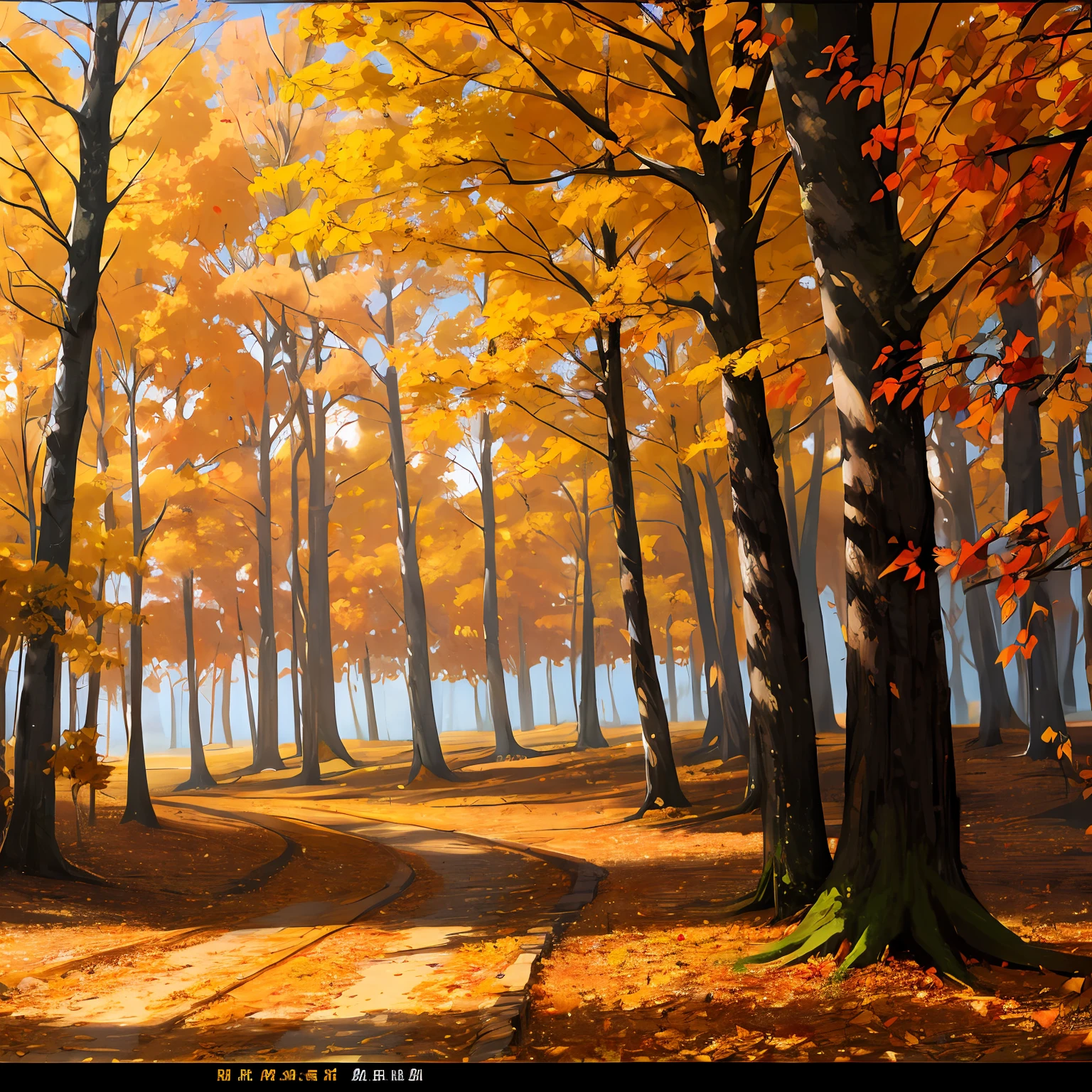 crepuscular,autumnal,woods --auto