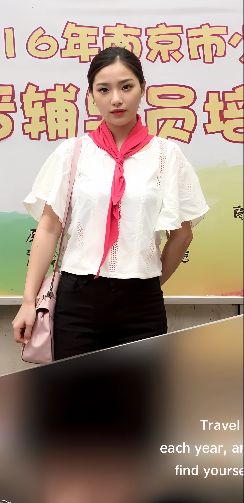 (highly detailed body, highly detailed face, best quality:1.2) ,A Woman, look at viewer, (Pink bra, Jeans), (Pink bougainvillea mess in background:1.4)