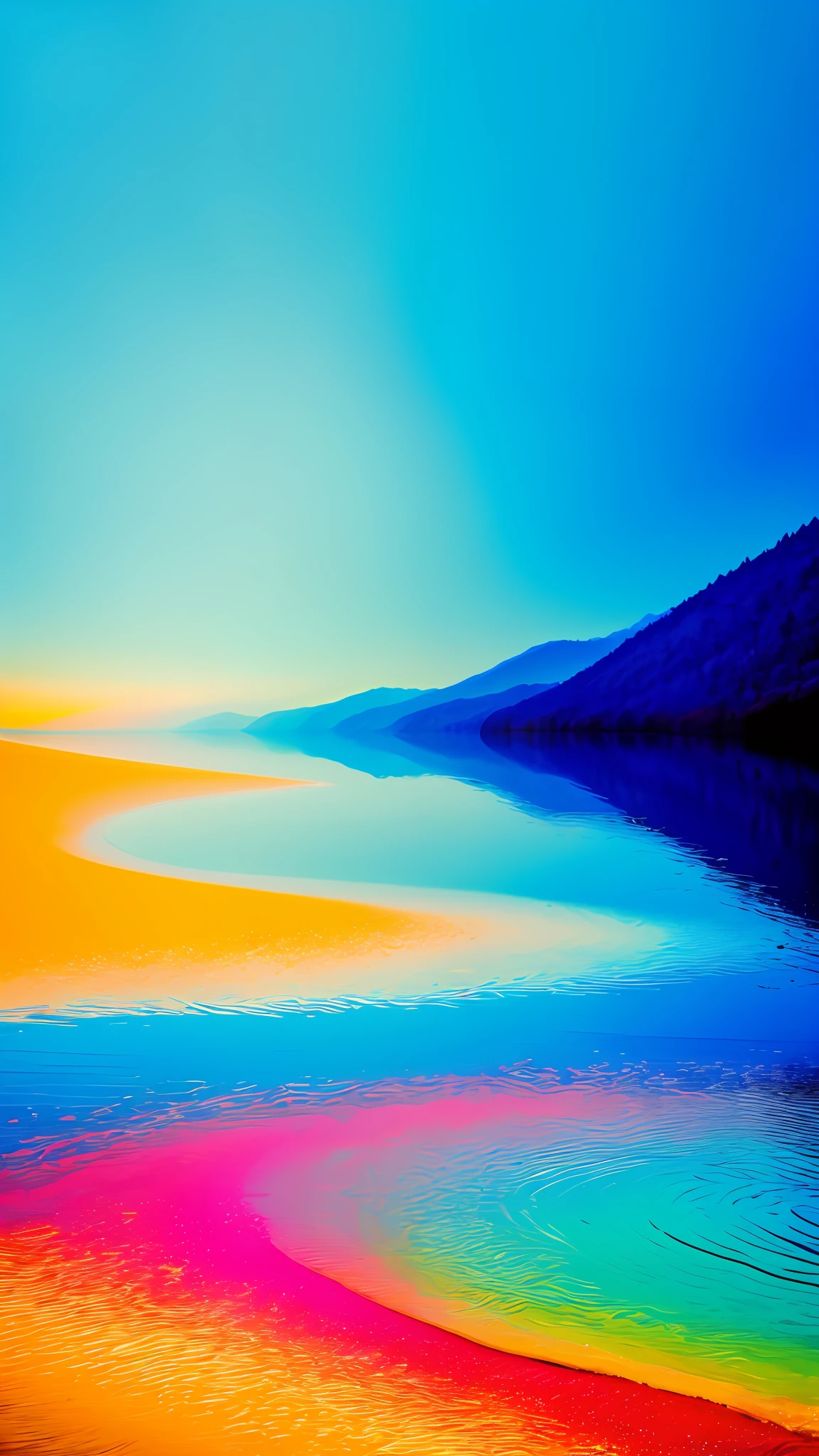 "Create an abstract image that conveys a sense of calm and serenity."