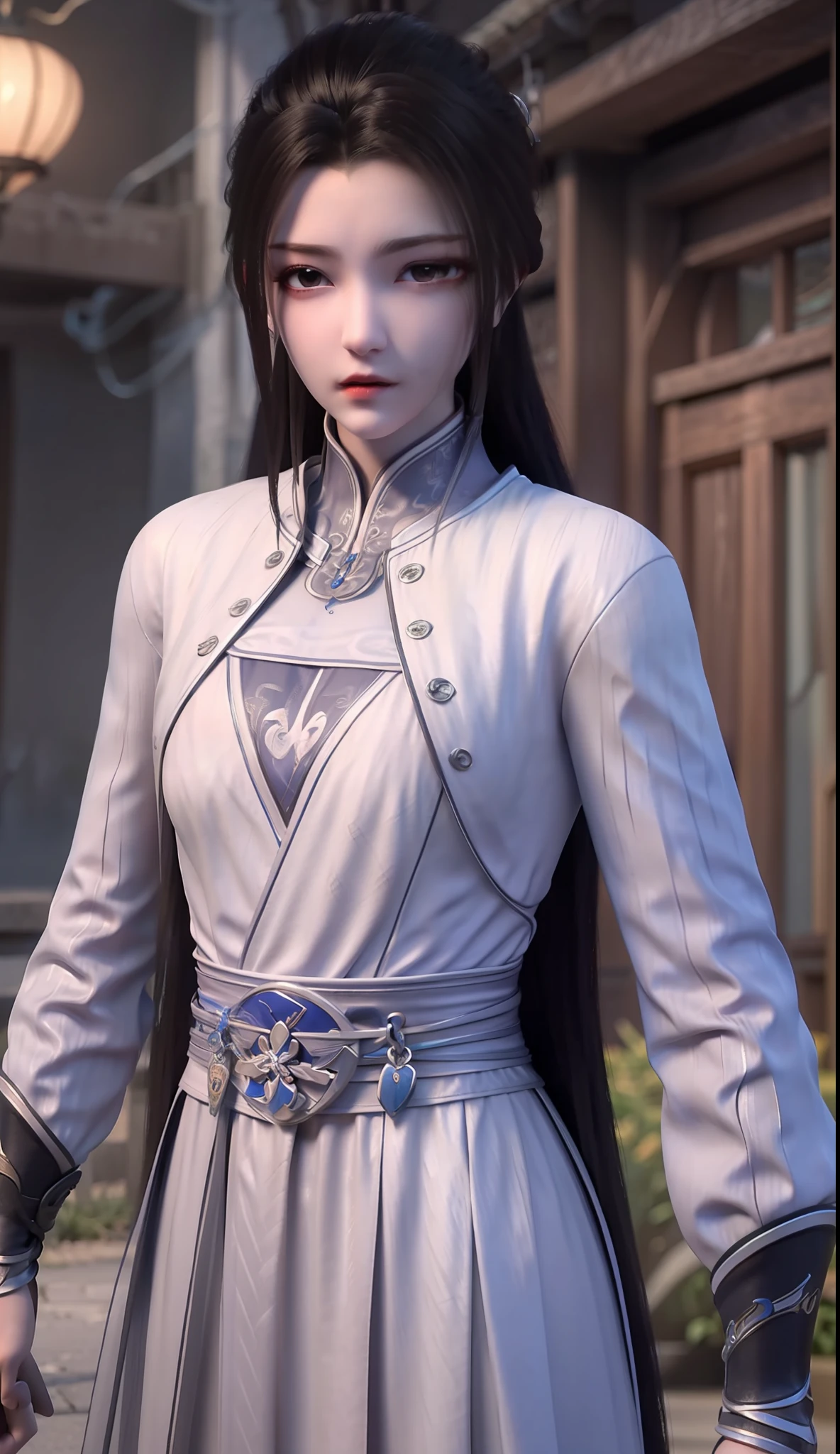 Best quality, masterpiece, extremely delicate beauty, very detailed, CG, unified, 8k wallpaper, beautiful detailed girl, (very detailed face), beautiful detail eyes,
1 girl, solo, blurred background, (waist apron: 1.3), master shot