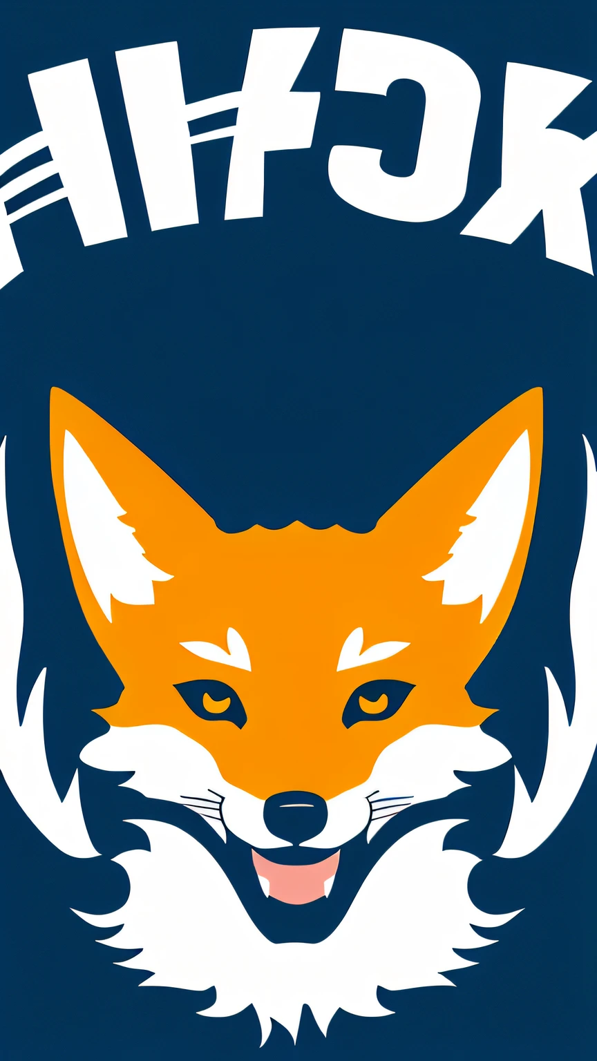 a vectorized fox head logo