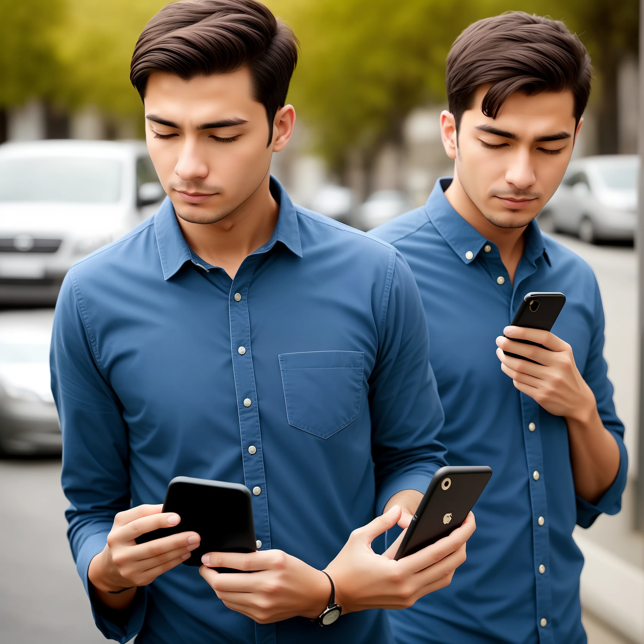 Man with cell phone