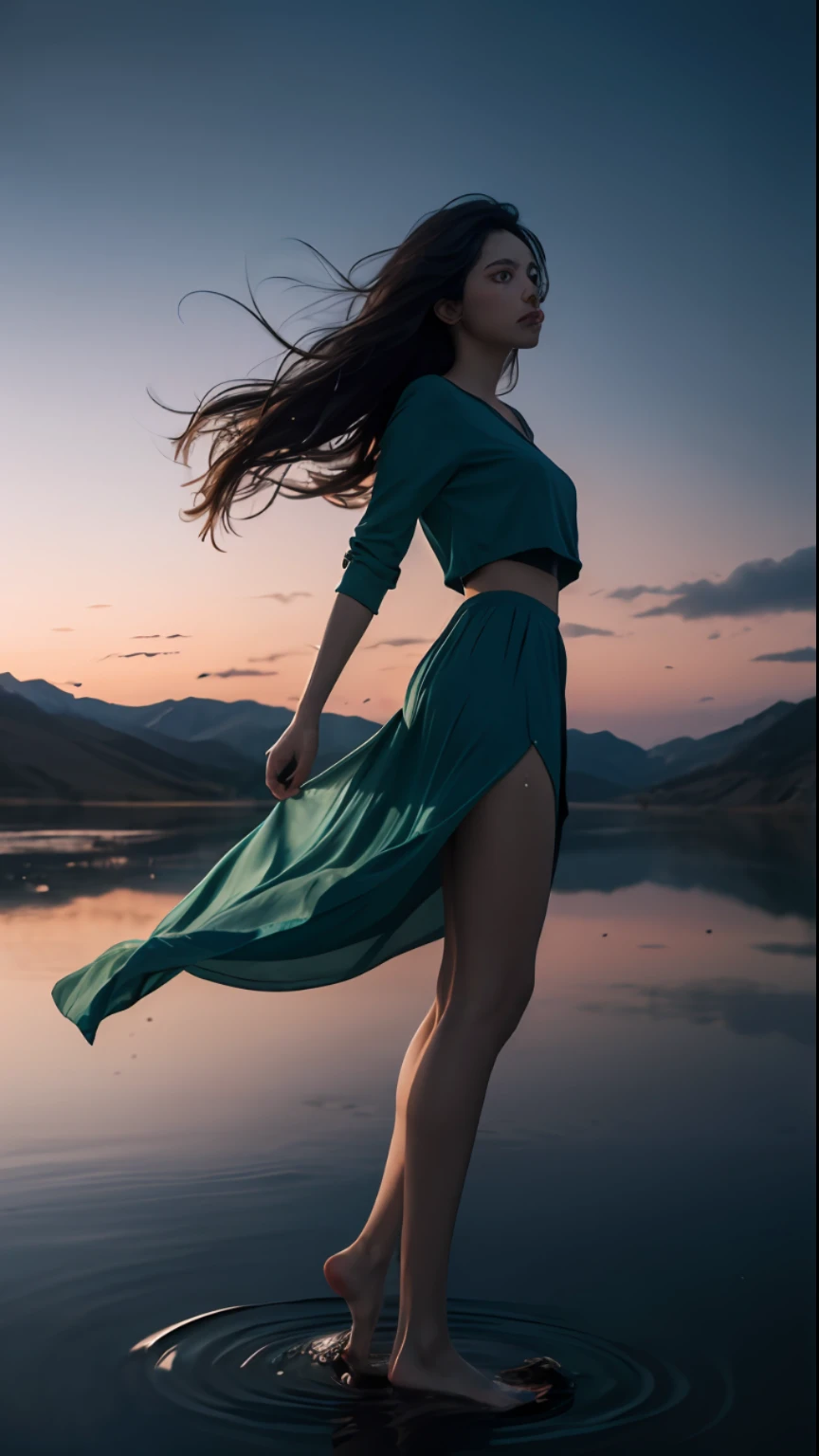 (by artist Aliza Razell:1.5),1girl,Absolute field,Smooth skin,Expose legs,full body, ,unity 8k wallpaper,ultra detailed,beautiful and aesthetic,beautiful,masterpiece,best quality,