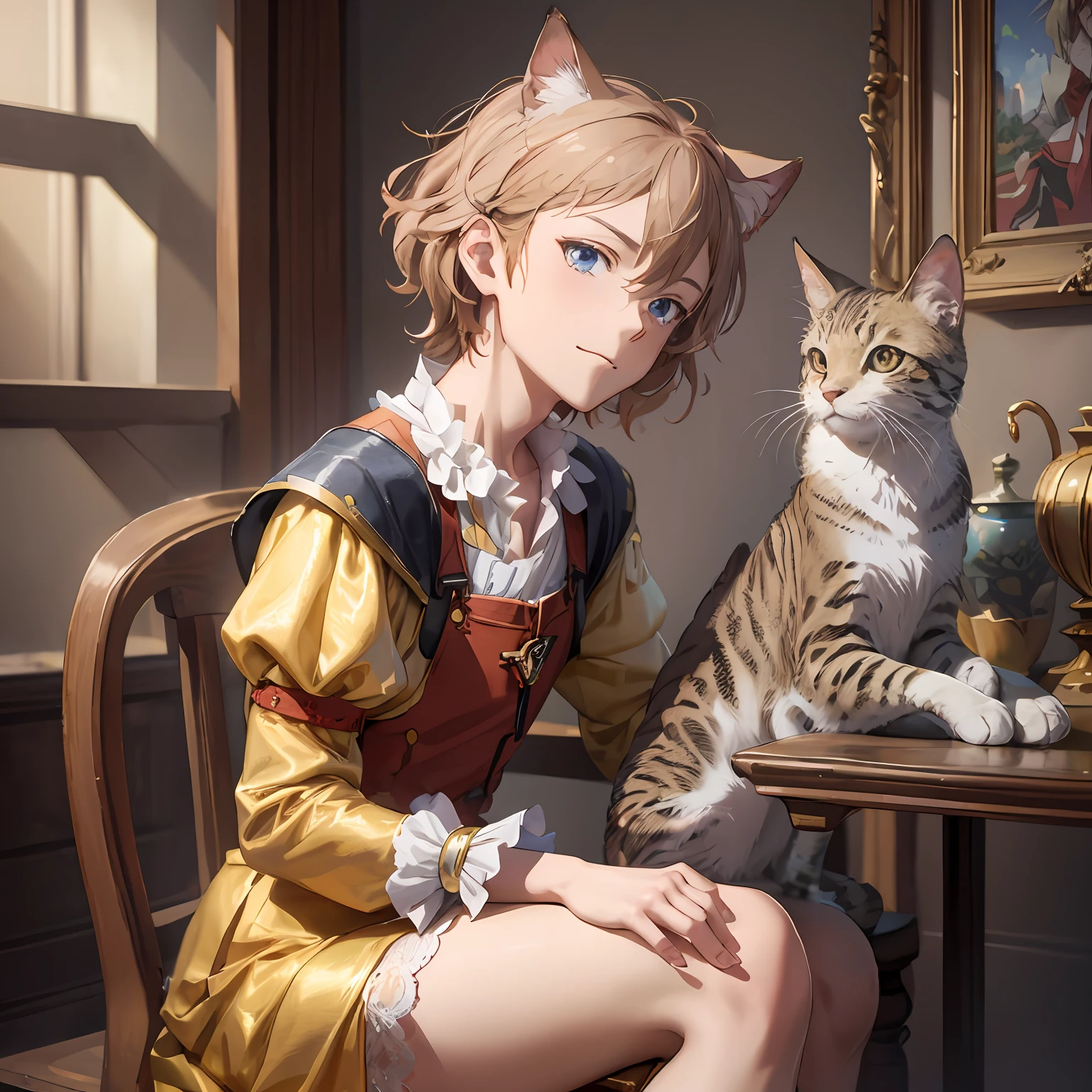 Anime characters、anime stile、Neutered boys