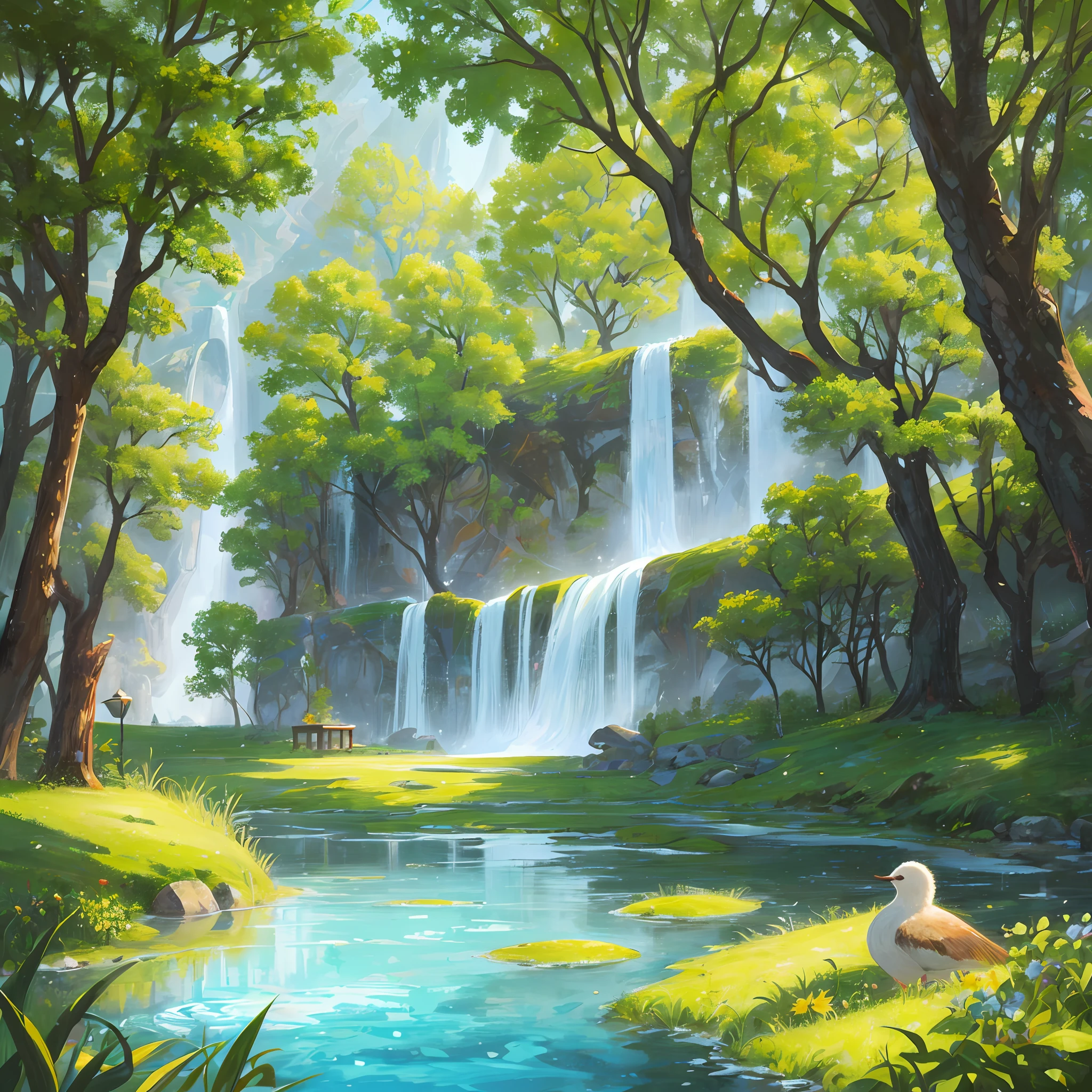 The illustration captures a sense of harmony and tranquility, portraying nature in its most enchanting form. It conveys the moral of the story, emphasizing the importance of compassion, community, and the positive ripple effects that arise from small acts of kindness.

Feel free to use this prompt as inspiration to create your own artwork or collaborate with an artist to bring this heartwarming scene to life! --auto
