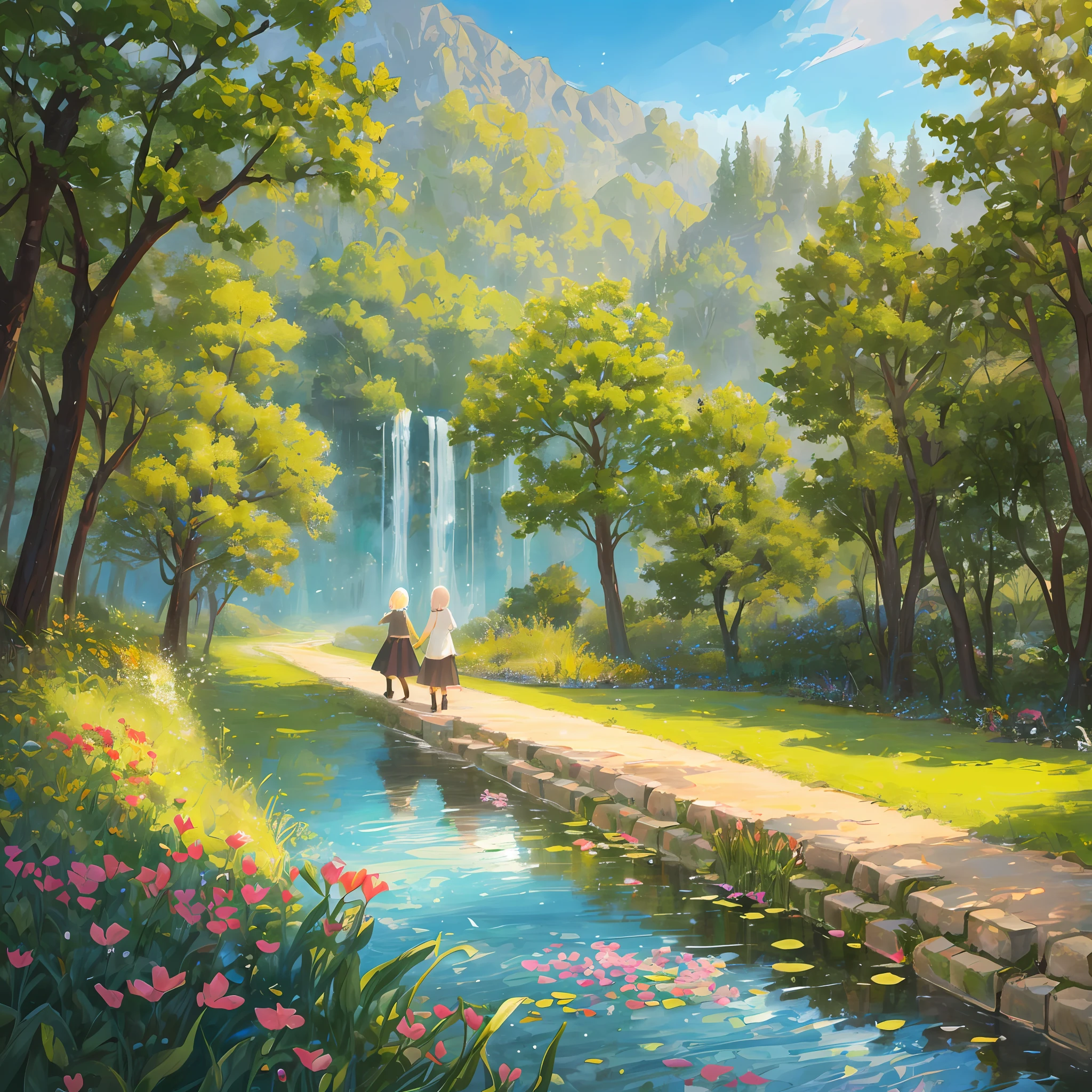 The illustration captures a sense of harmony and tranquility, portraying nature in its most enchanting form. It conveys the moral of the story, emphasizing the importance of compassion, community, and the positive ripple effects that arise from small acts of kindness.
Feel free to use this prompt as inspiration to create your own artwork or collaborate with an artist to bring this heartwarming scene to life! --auto