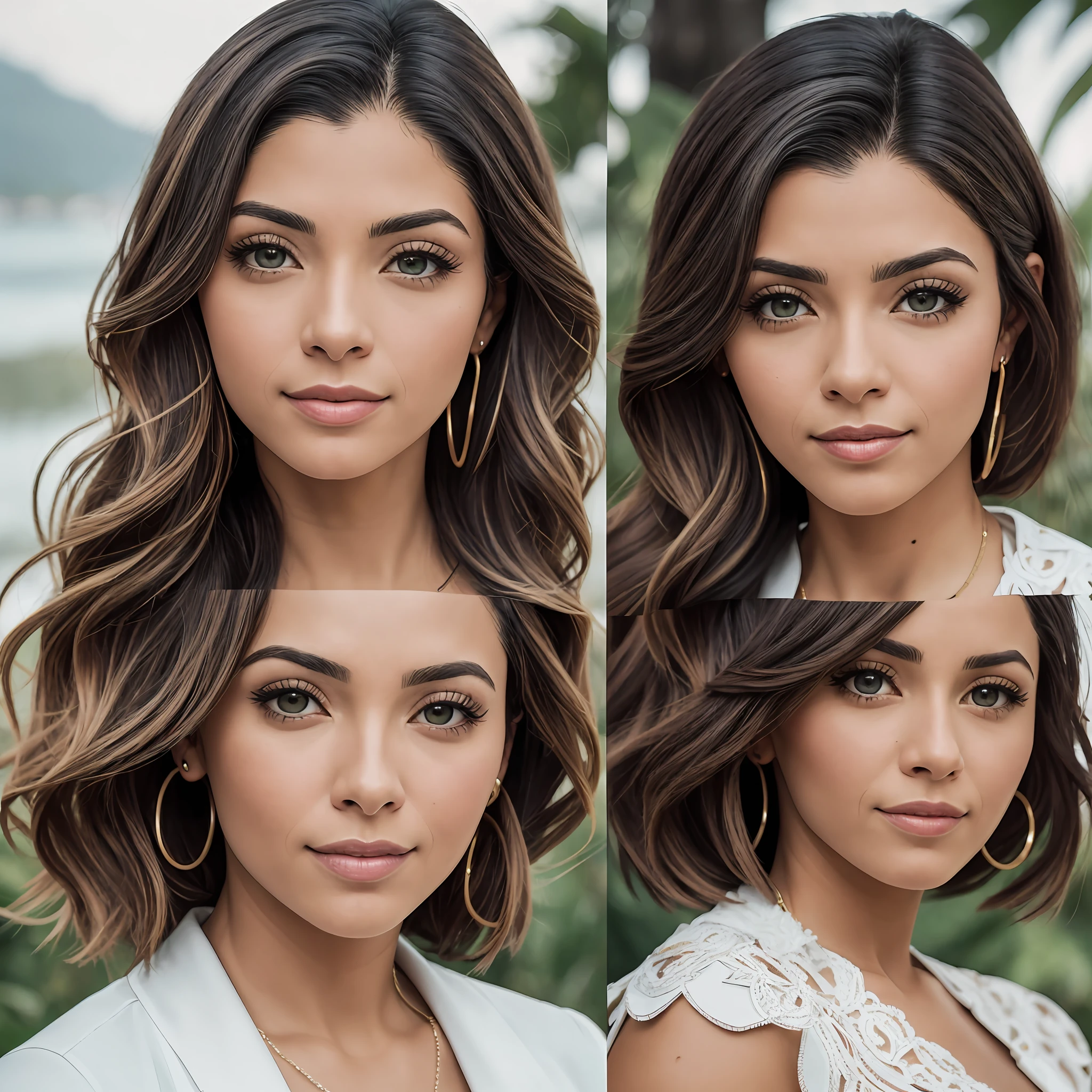 Foto RAW, uma foto retrato de Daniella Perez, (cabelos pretos cacheados e longos) (, pele clara altamente detalhada: 1.2), 8k uhd, dslr, gentle illumination, alta qualidade, movie grain, Fujifilm XT3 --auto