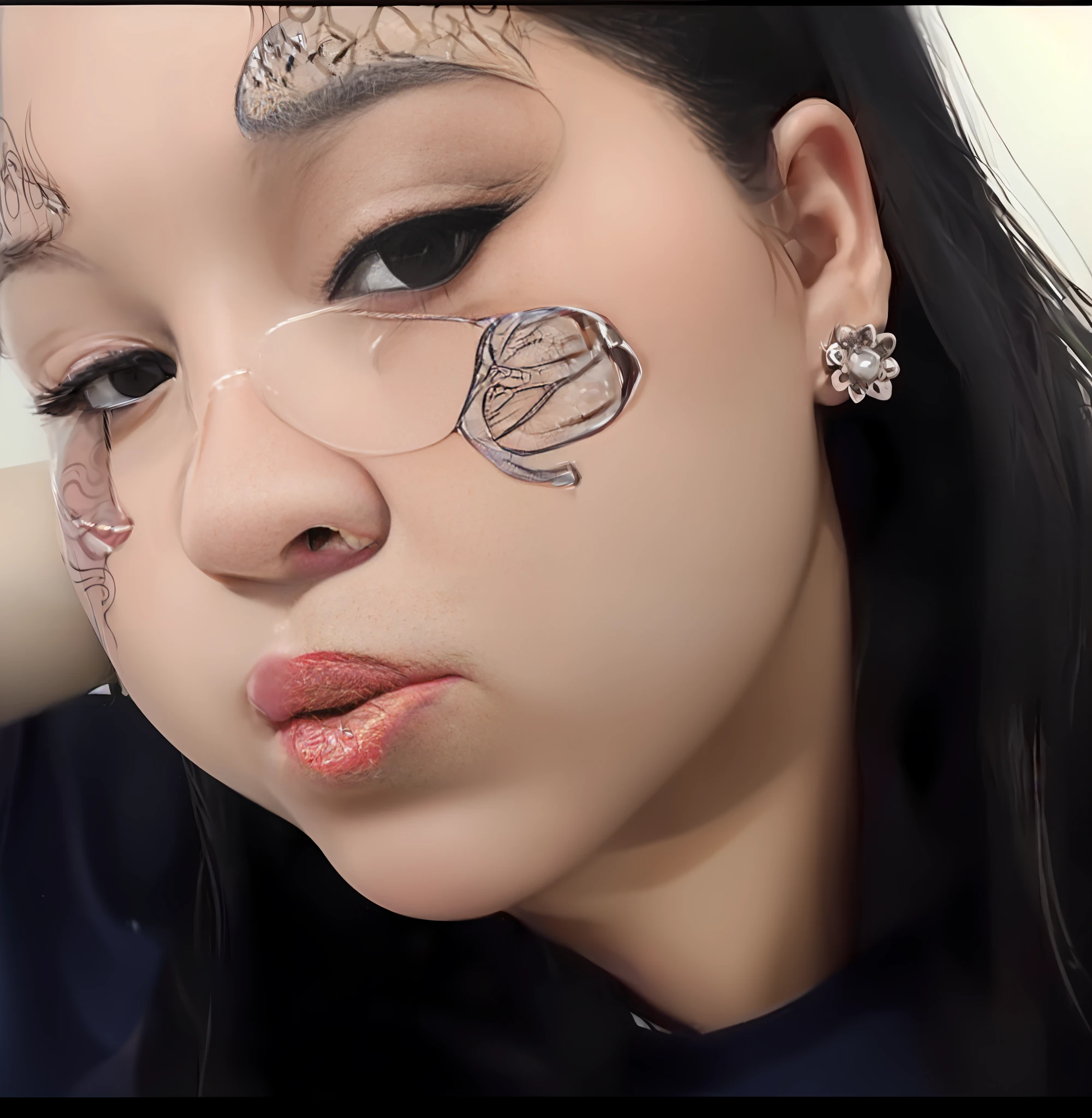 um close up de uma mulher com uma tatuagem no rosto, tatuagem no rosto, marcas no rosto, com tatuagem facial, tatuagens faciais, tatuagens no rosto, Rosto detalhado!!, Rosto detalhado!, intricate patterns on face, Rosto detalhado, com tatuagens de runa no rosto, grande rosto detalhado, rosto tatuado, Cara Sexy, 🤤 retrato da menina, Rosto detalhado perfeito, rosto e olhos detalhados