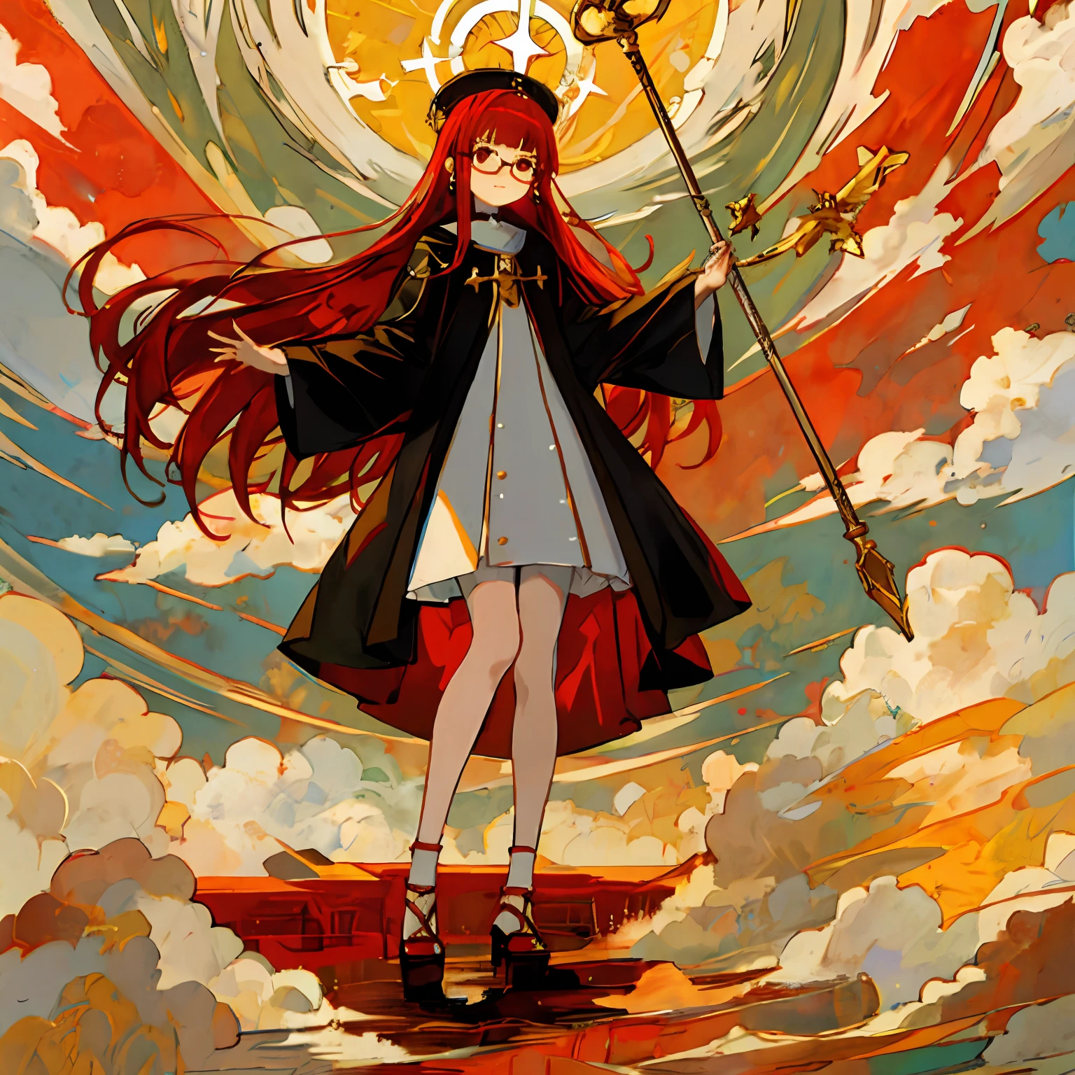 holding an cane