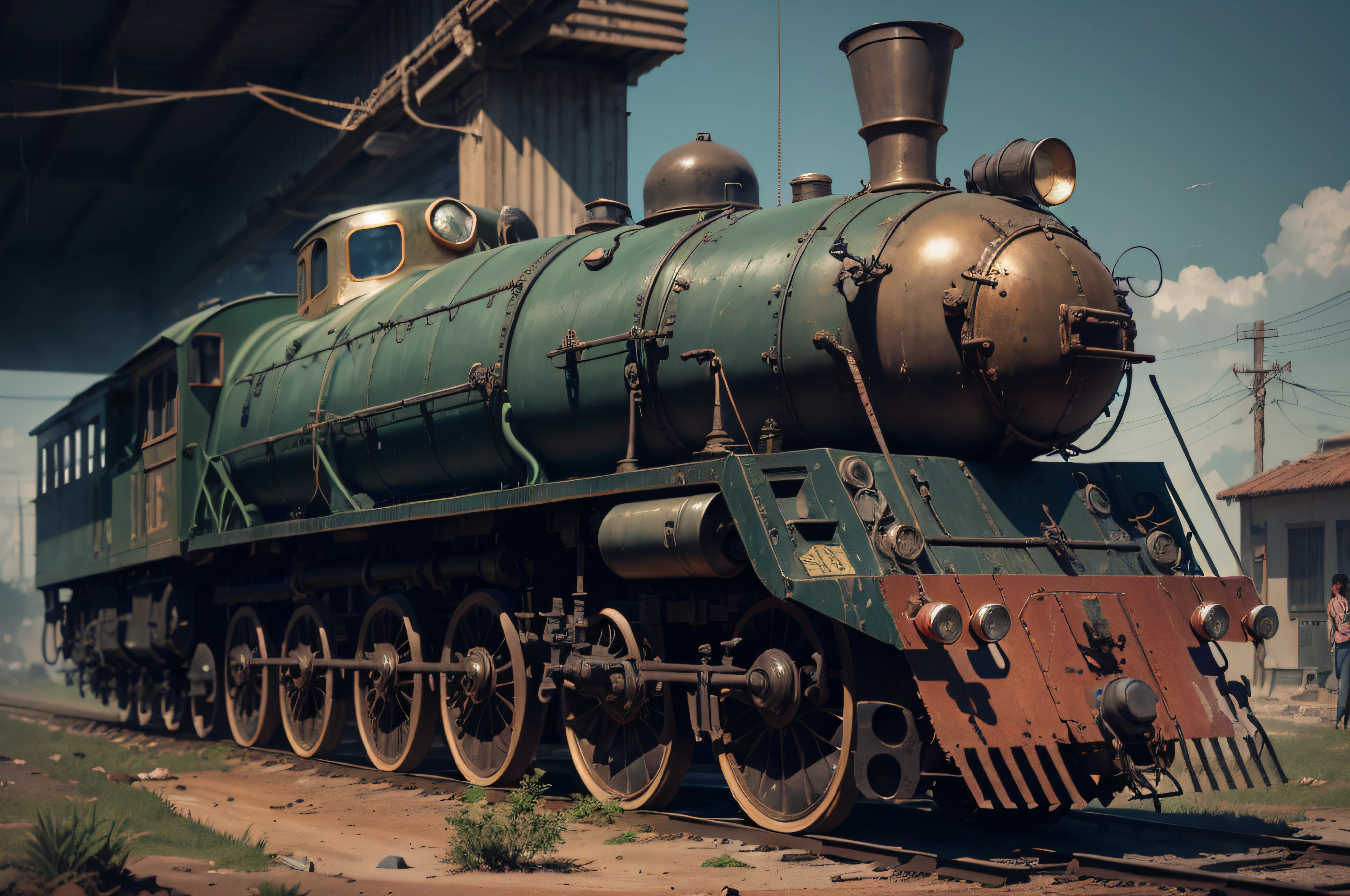 Locomotora, ProtossAI, (Obra maestra:1.3), (mejor_Quality:1.3), (ultra_Detallado:1.3), 8k, sumamente_Claro, realismo, (ultrarrealista:1.3),, Detalles locos, Detalles intrincados, hiperdetallado, Ultra detallado, Extremadamente detallado, highest detailed, Alto_detalle, De color, Beautiful, HDR, fotorrealista, Altas Resoluciones, ultra_Alto_nada, Cinematographer, aesthetic, sumamente_delicado, futuristic, cyberpunk,