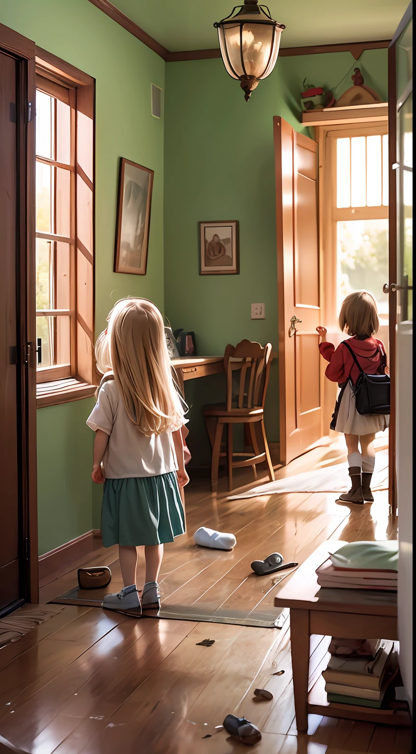 The children of the city were intrigued by this phenomenon and decided to investigate. Elas formaram um grupo chamado "Detetives Curiosos" and gathered at Grandma Clara's abandoned house, onde prepararam um plano para descobrir o que estava acontecendo.