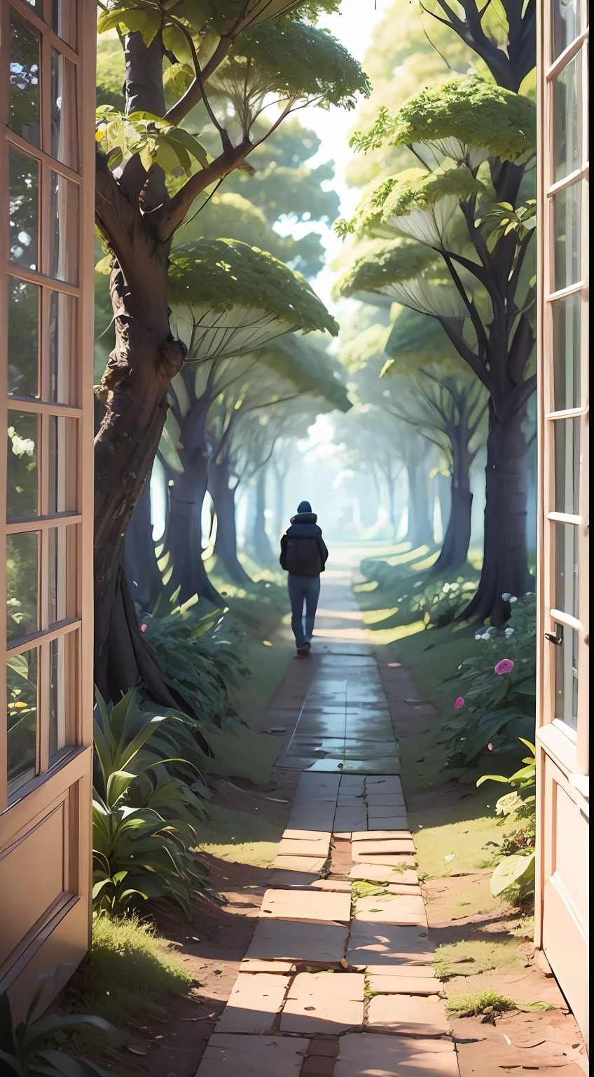 The next morning, os detetives se aventuraram na floresta, seguindo o mapa. A medida que se aproximavam do local indicado, began to hear strange noises. It was as if someone was watching them.