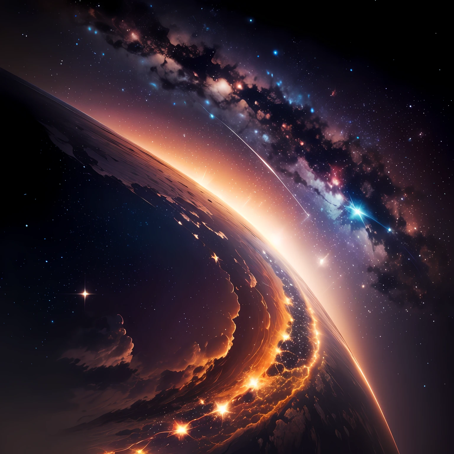 universo infinito, via lactea, constellations, planetas, estrelas --auto