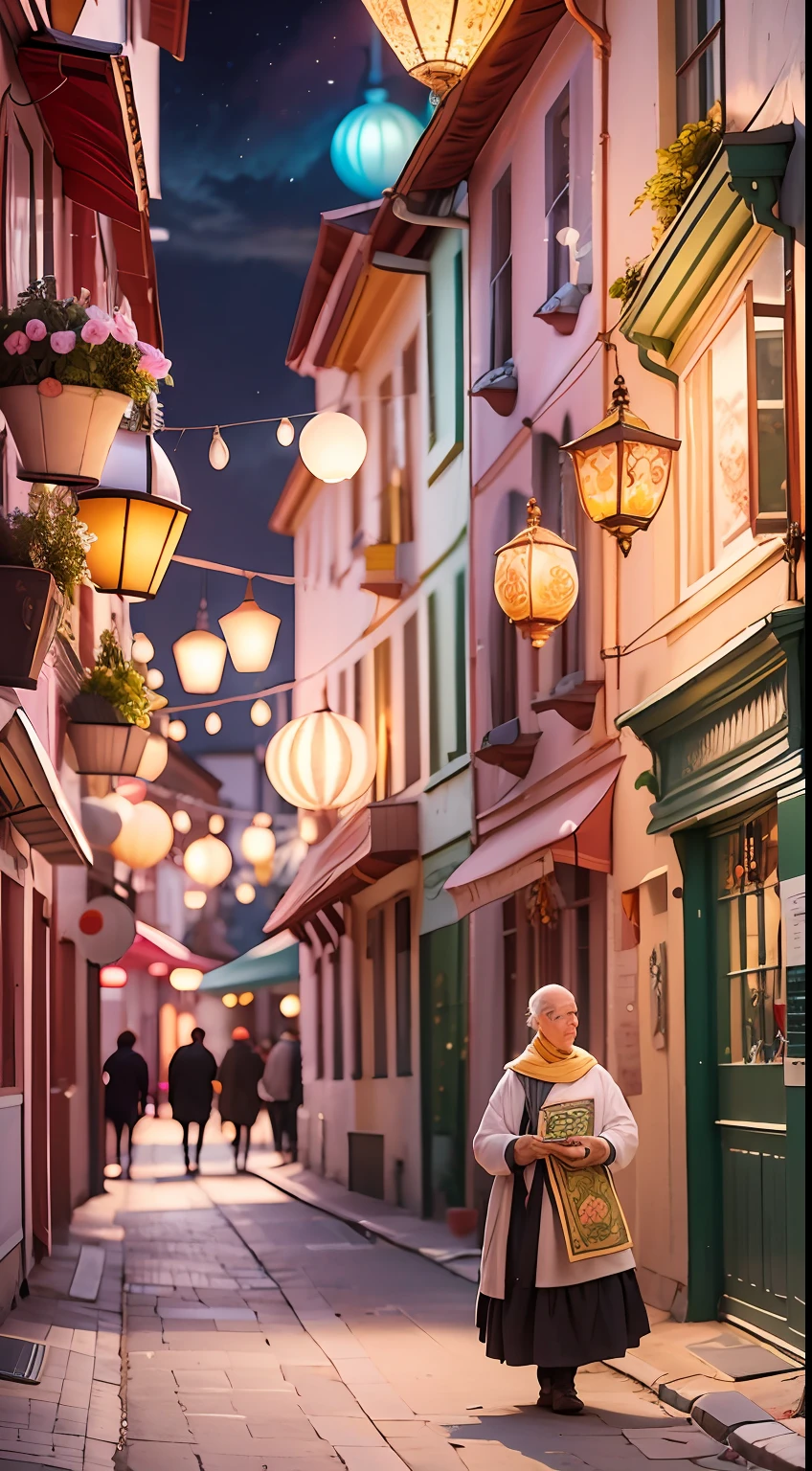 Since then, o Sr. Tobias se tornou um amigo dos Detetives Curiosos, teaching them how to make lanterns and illuminating the nights of the city with their enchanting creations.
