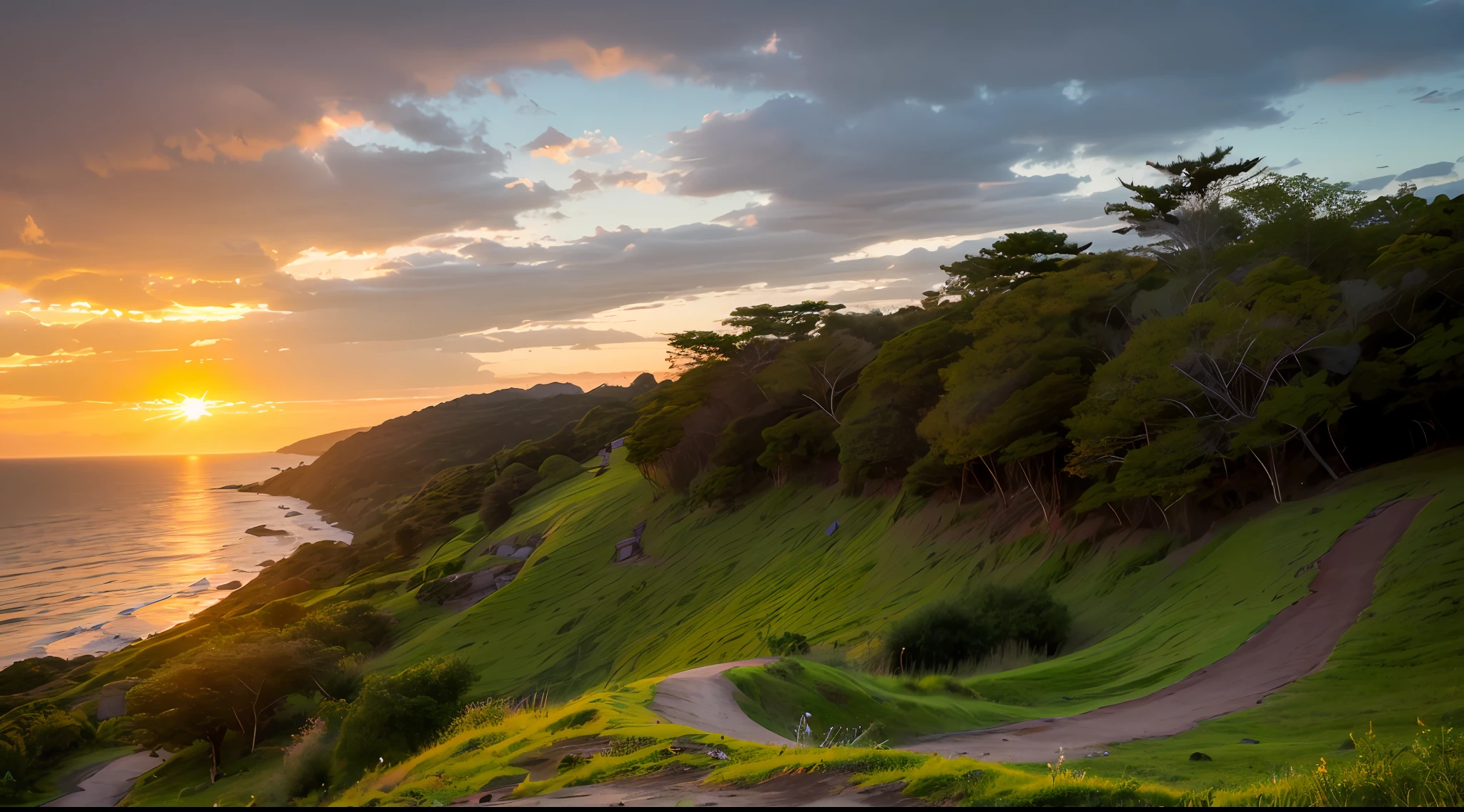 paisagem: horizonte como nascer do sol --auto