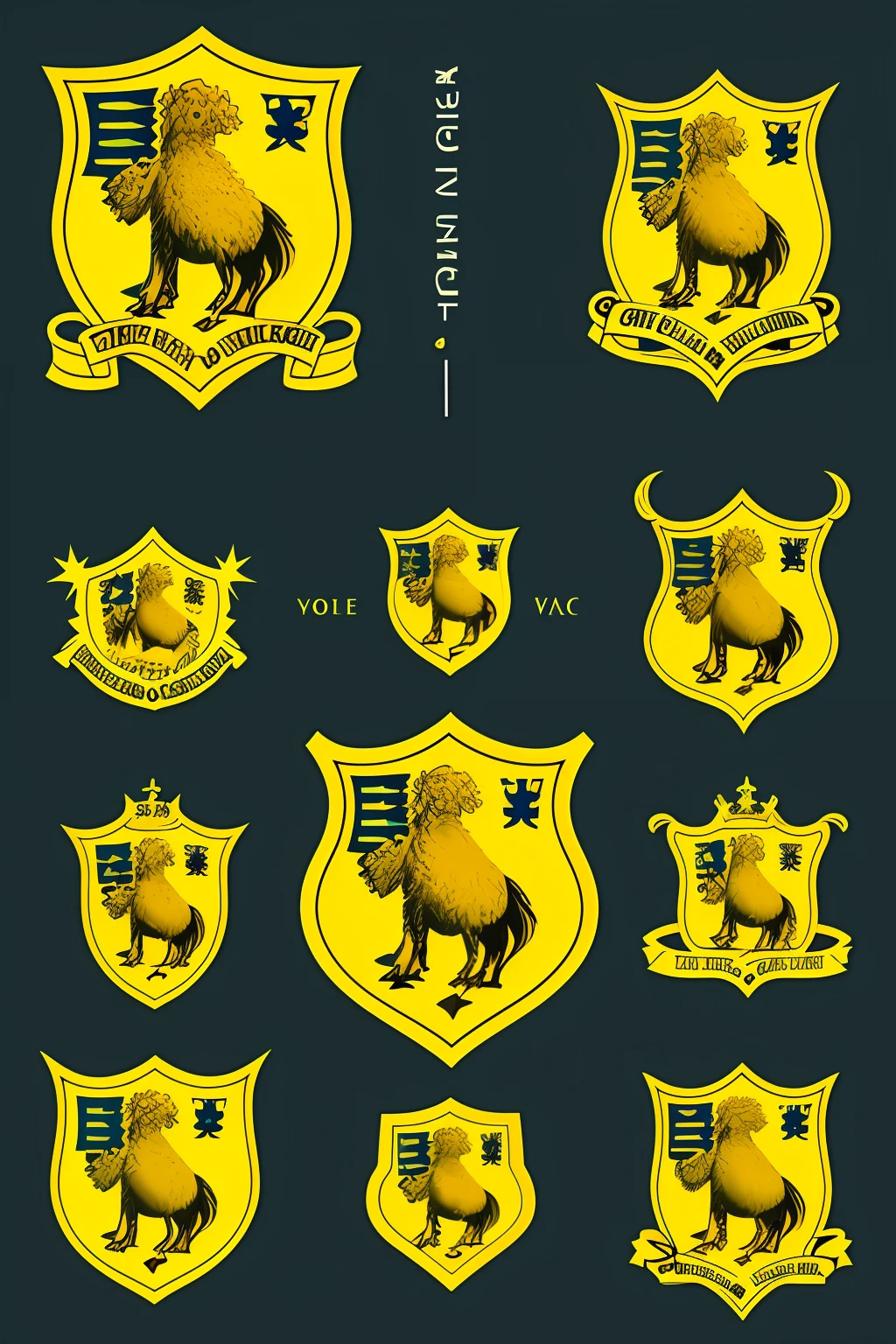 Team coat of arms with the mascot carcará