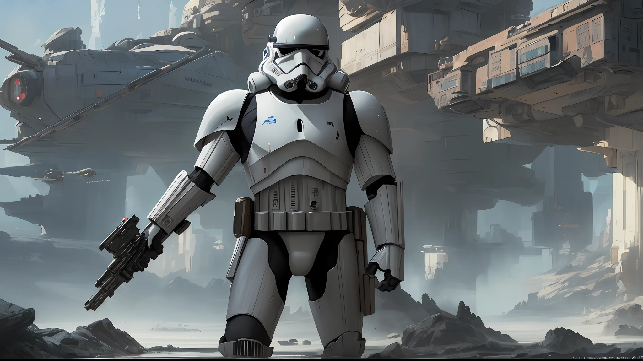 Imagine the stormtroopers in the style of Ultra HD animation --auto