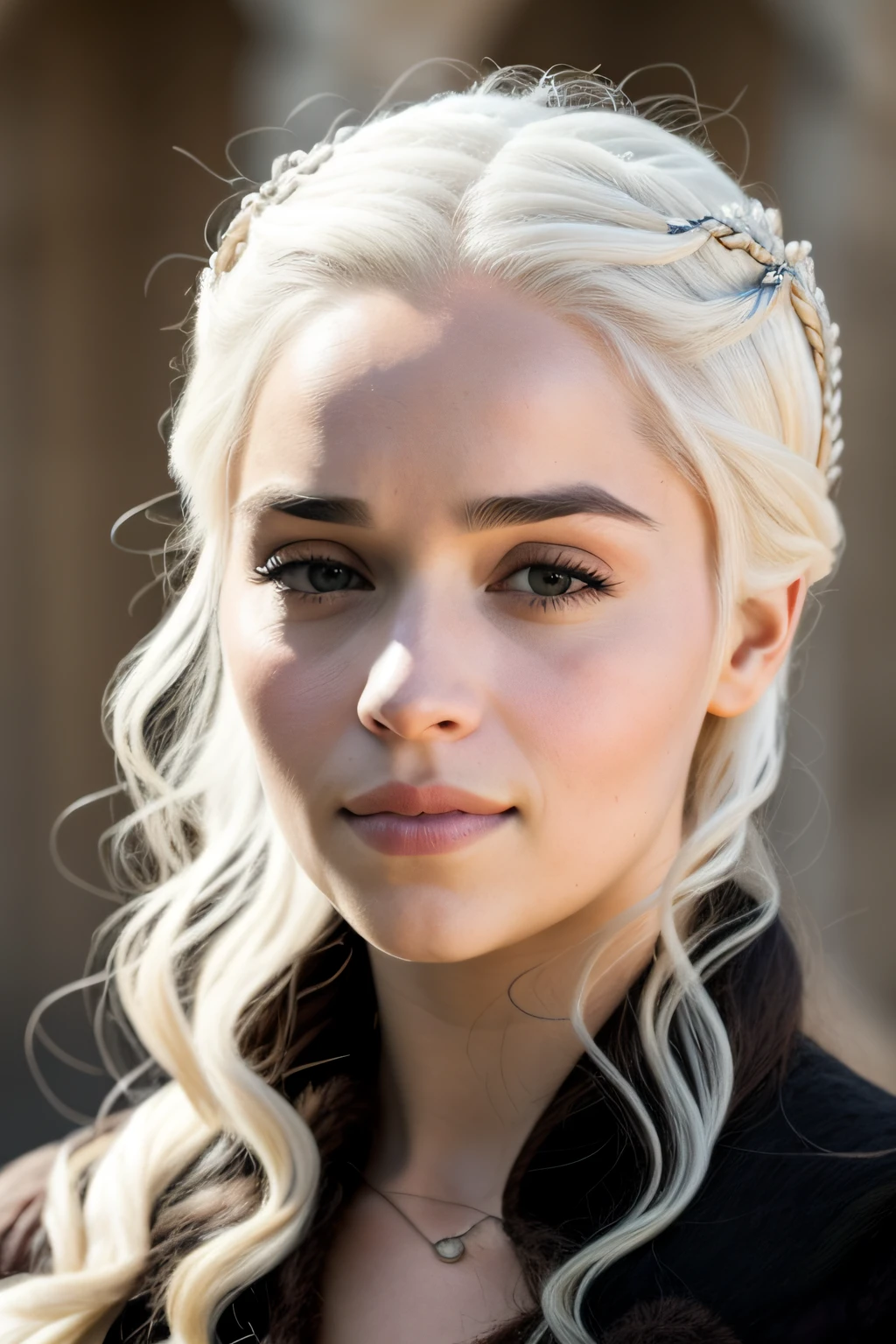 daenerys targaryen e rhaenyera targaryen, rosto jovem, 17 anos, rosto realista, rosto bonito